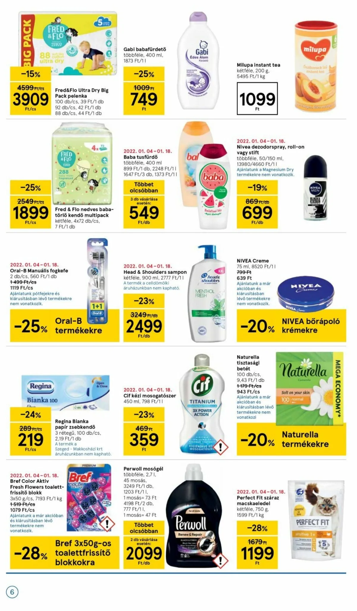 Tesco akciós újság Szupermarket 01.05–01.05 – 6. oldal