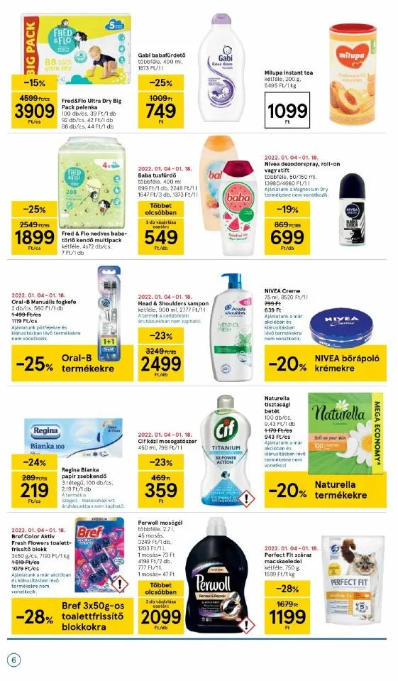 Tesco akciós újság Szupermarket 01.05–01.12 – 6. oldal