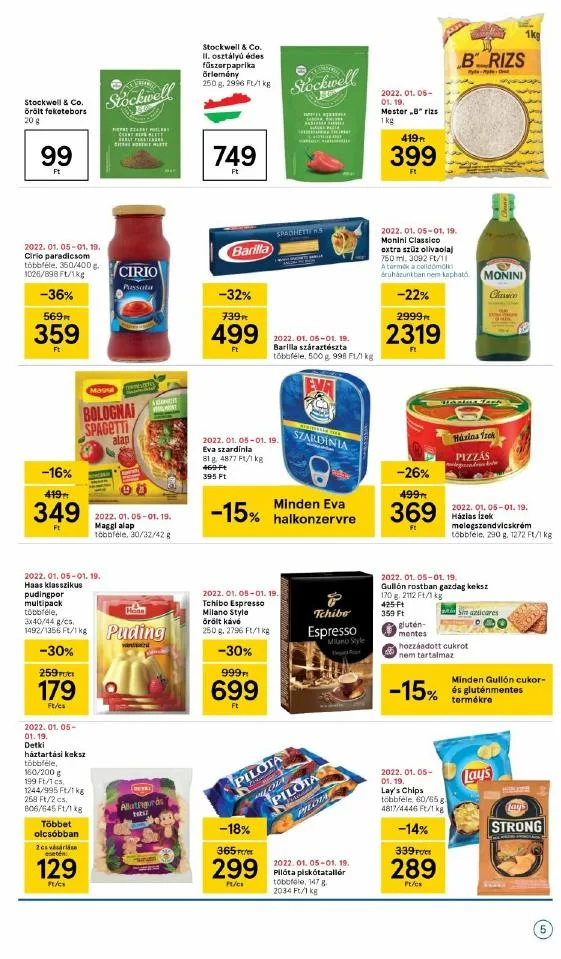 Tesco akciós újság Szupermarket 01.13–01.19 – 5. oldal