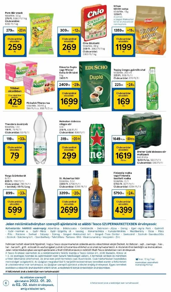 Tesco akciós újság Szupermarket 01.20–01.26 – 6. oldal
