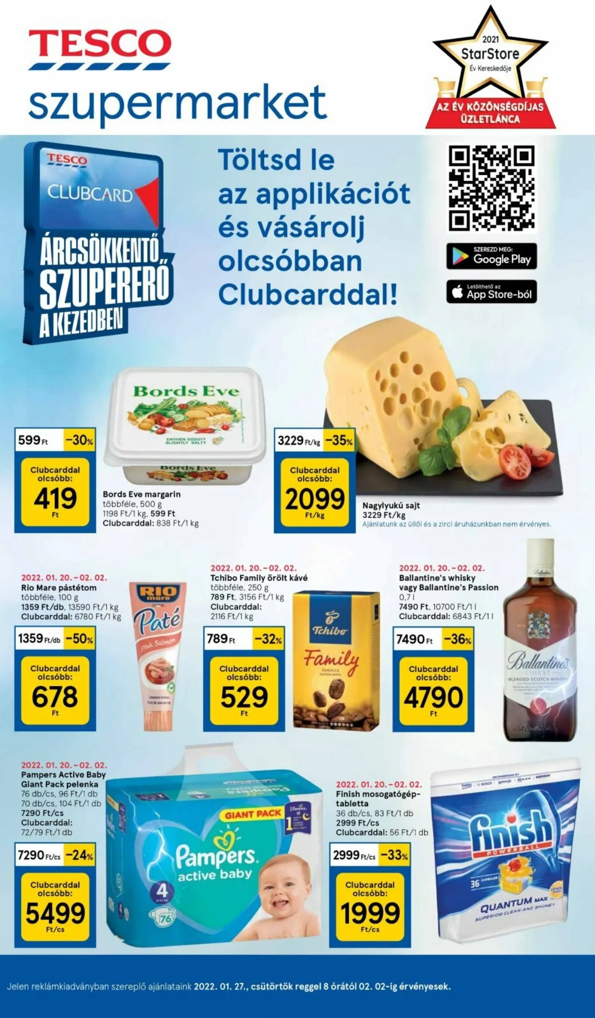 Tesco akciós újság Szupermarket 01.27–02.02