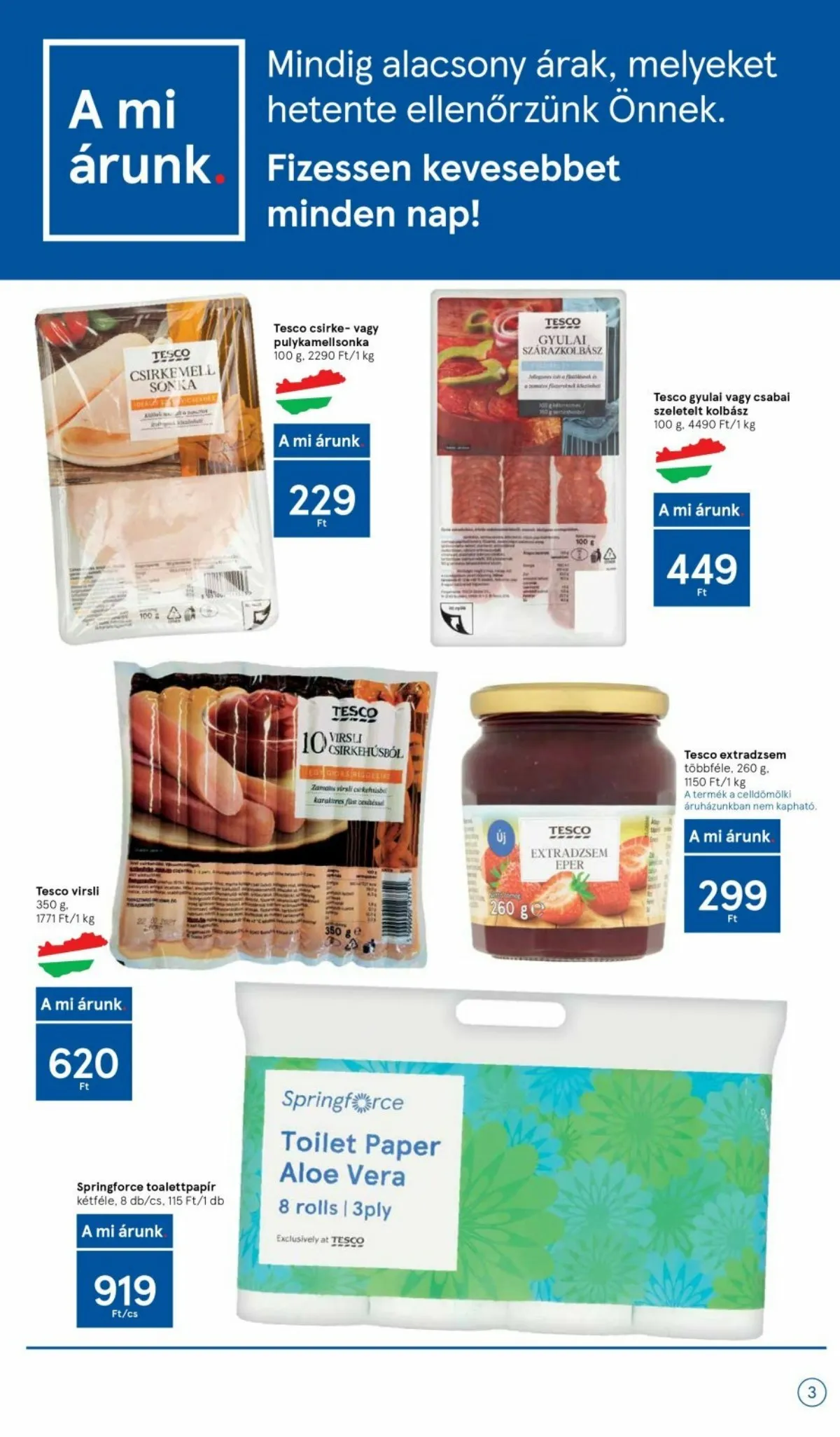 Tesco akciós újság Szupermarket 01.27–02.02 – 3. oldal