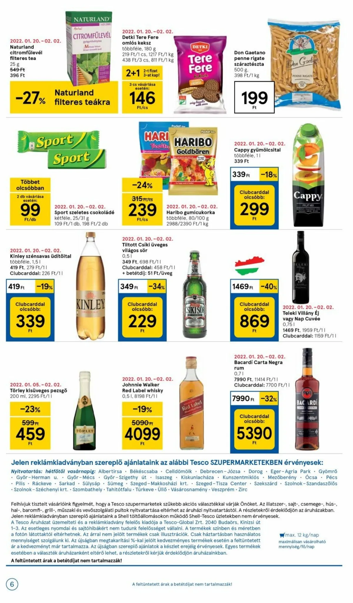 Tesco akciós újság Szupermarket 01.27–02.02 – 6. oldal