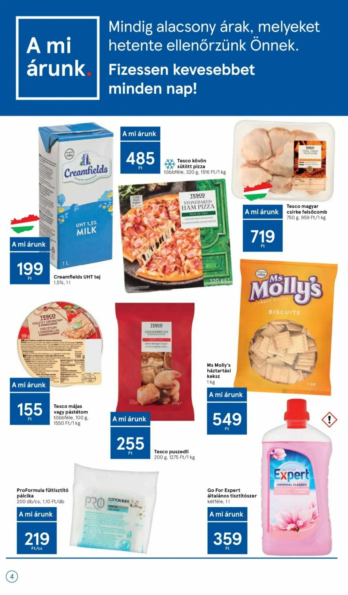 Tesco akciós újság Szupermarket 02.10–02.16 – 4. oldal