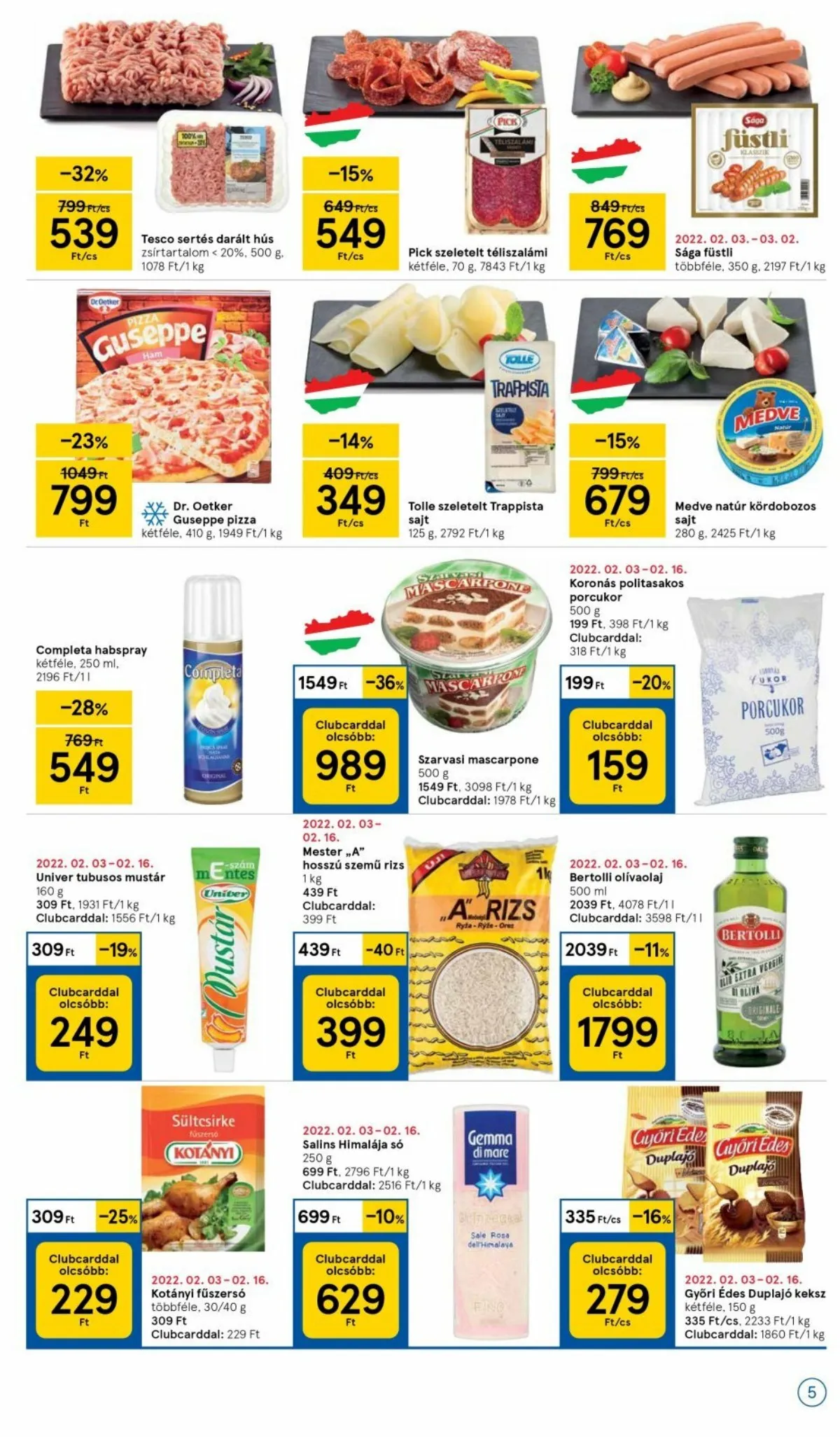 Tesco akciós újság Szupermarket 02.10–02.16 – 5. oldal