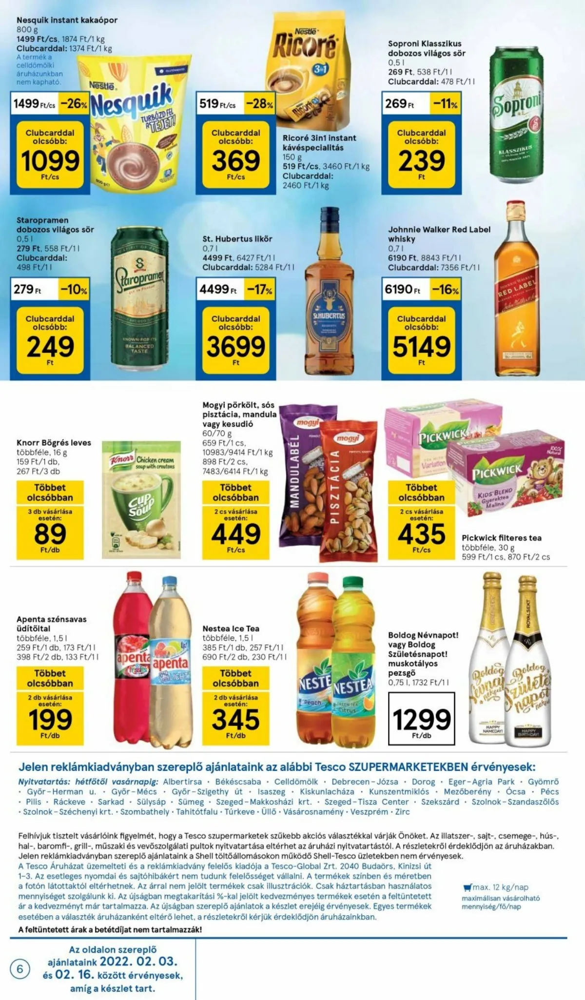 Tesco akciós újság Szupermarket 02.10–02.16 – 6. oldal