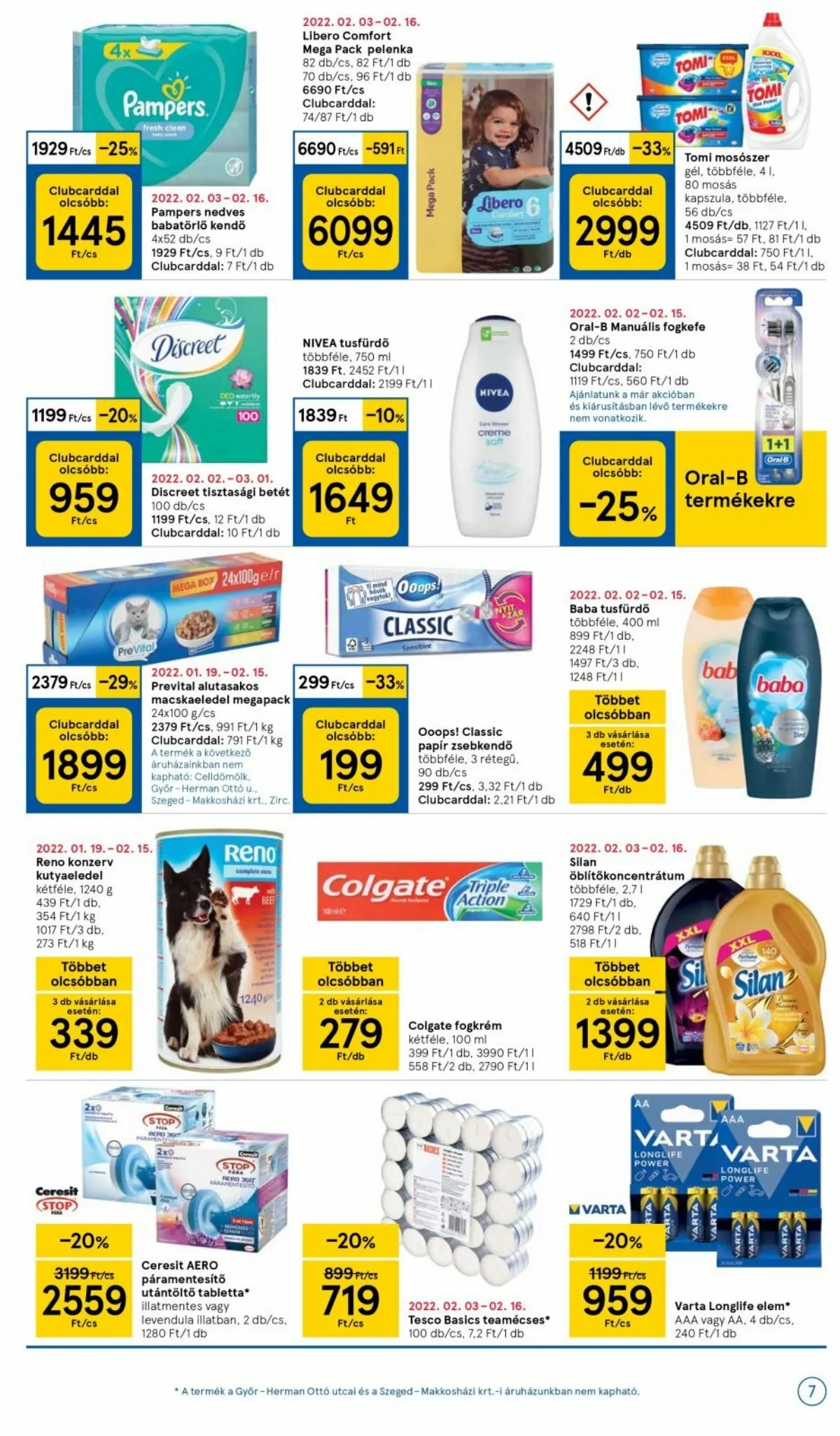 Tesco akciós újság Szupermarket 02.10–02.16 – 7. oldal