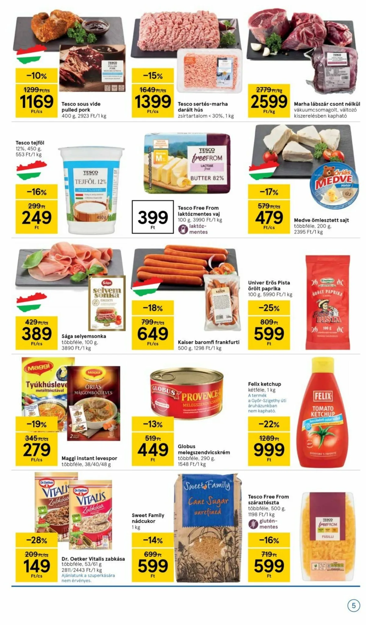 Tesco akciós újság Szupermarket 02.17–02.23 – 5. oldal