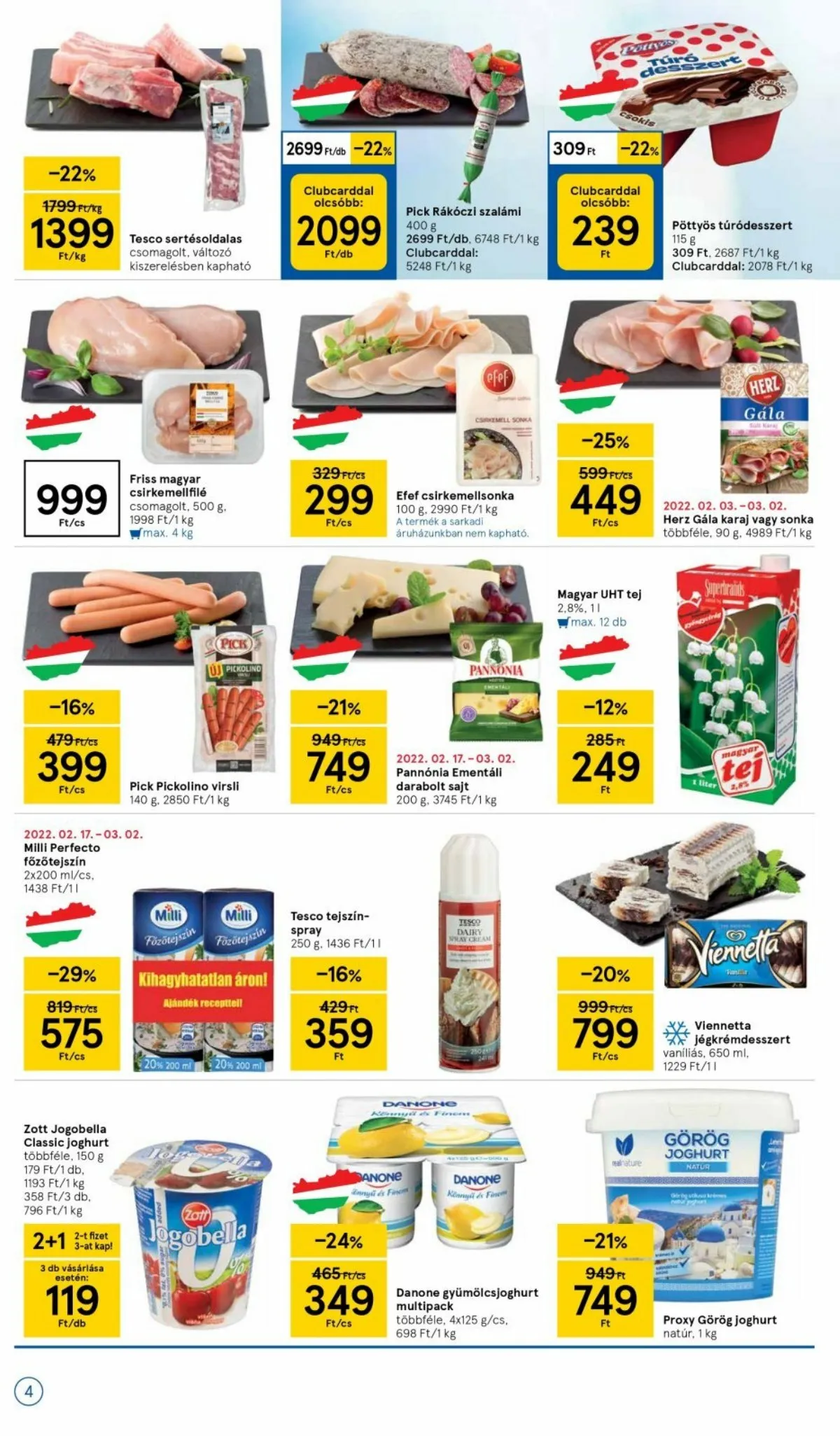 Tesco akciós újság Szupermarket 02.24–03.02 – 4. oldal