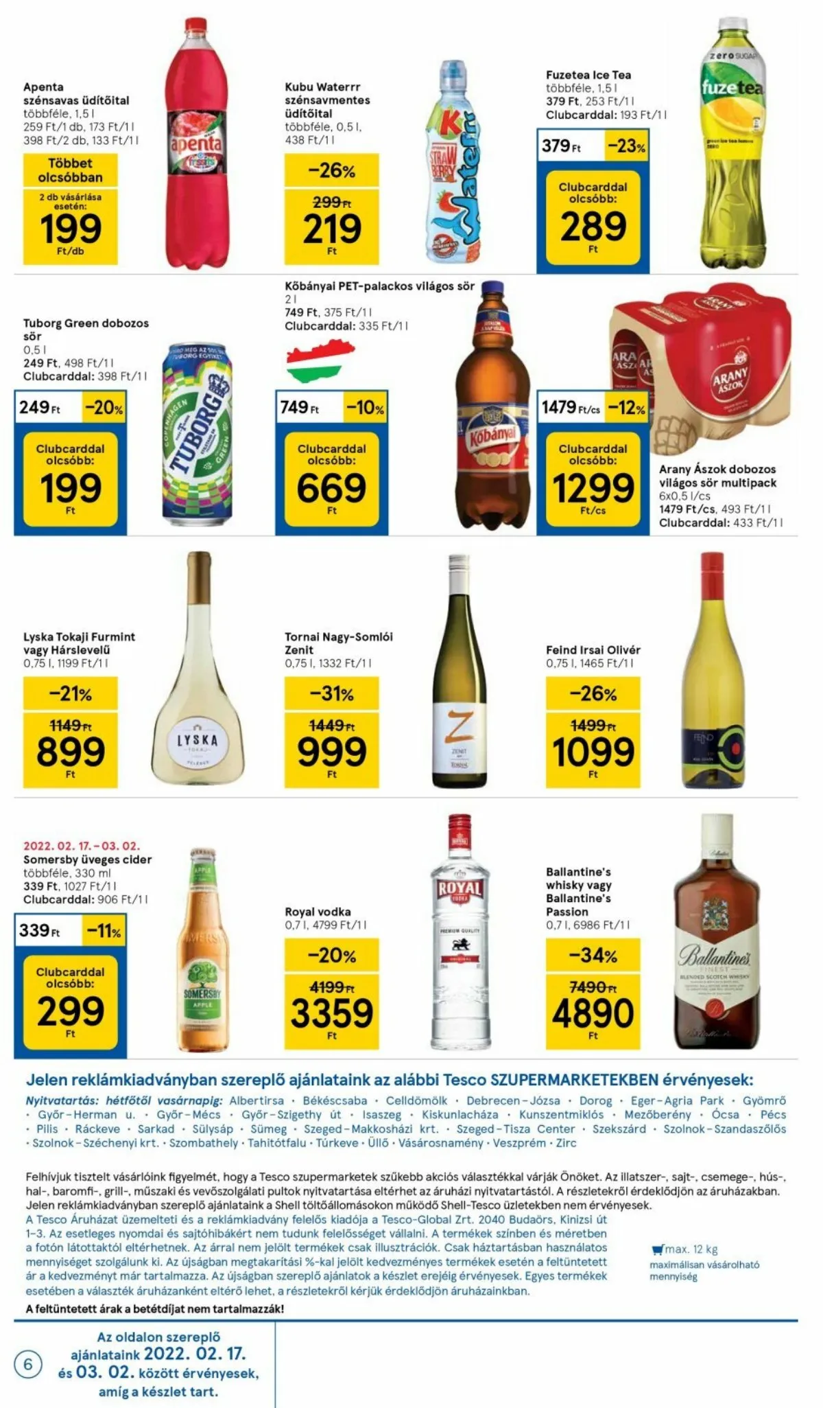 Tesco akciós újság Szupermarket 02.24–03.02 – 6. oldal