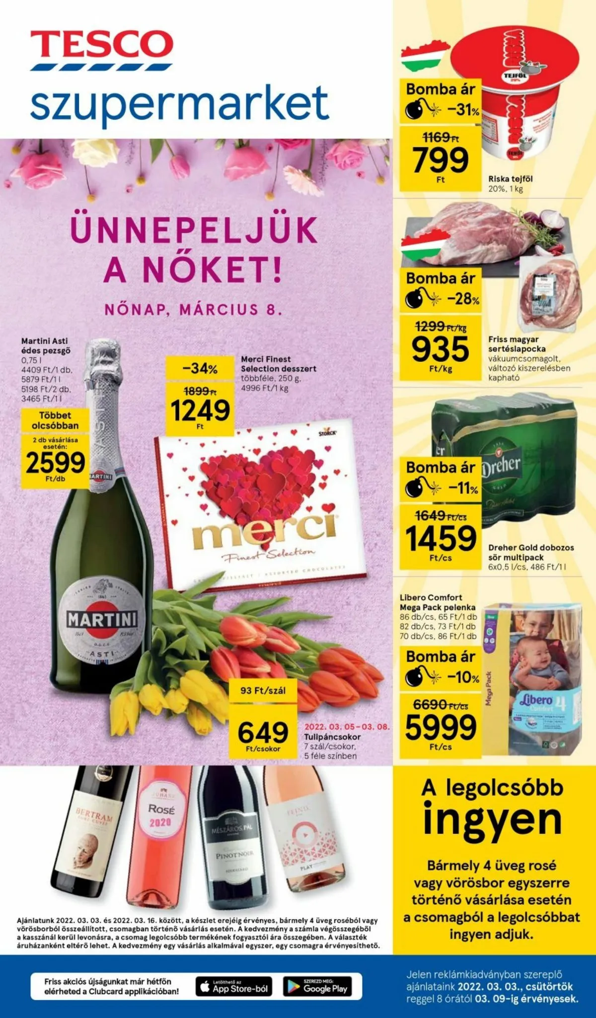 Tesco akciós újság Szupermarket 03.03–03.09