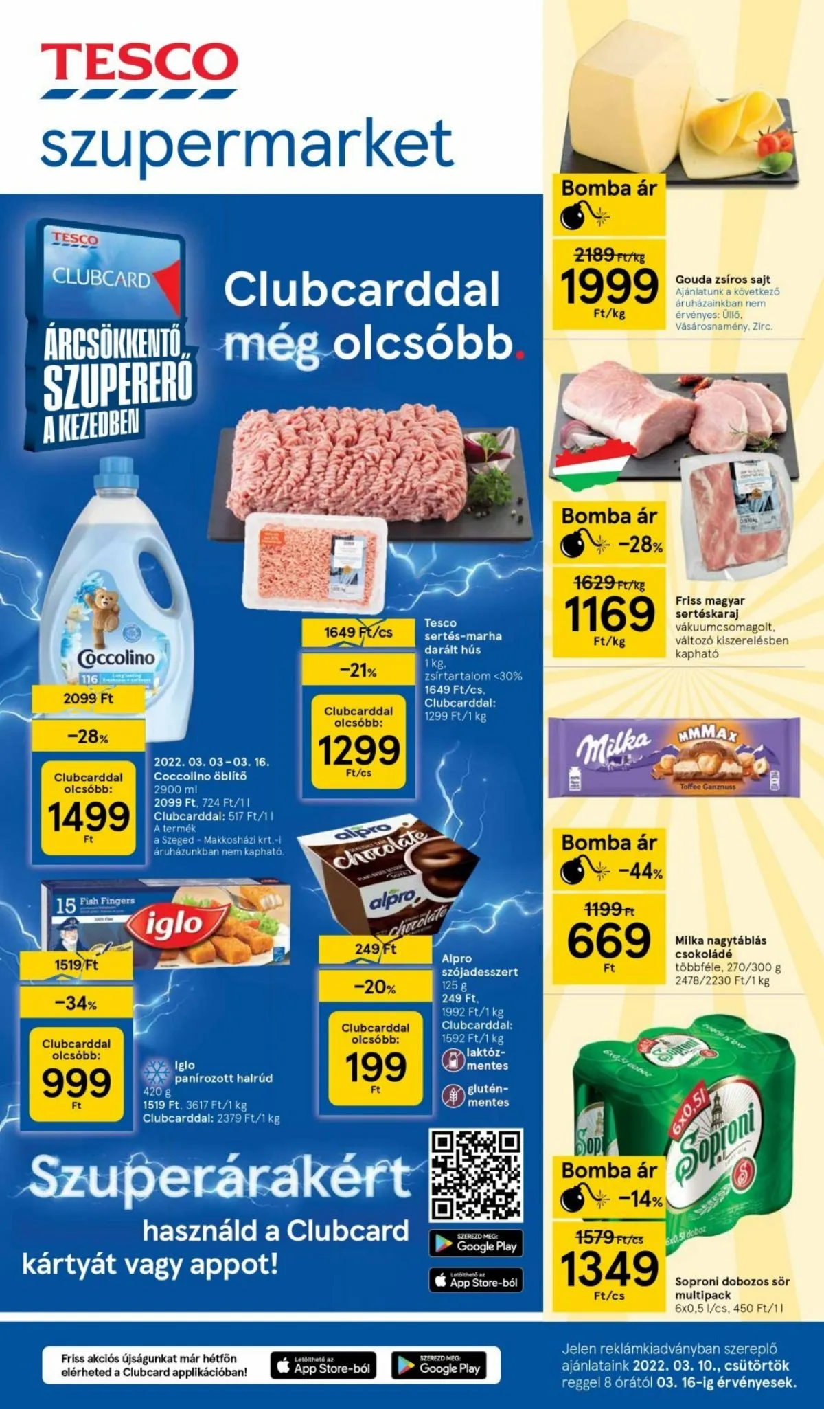 Tesco akciós újság Szupermarket 03.10–03.16