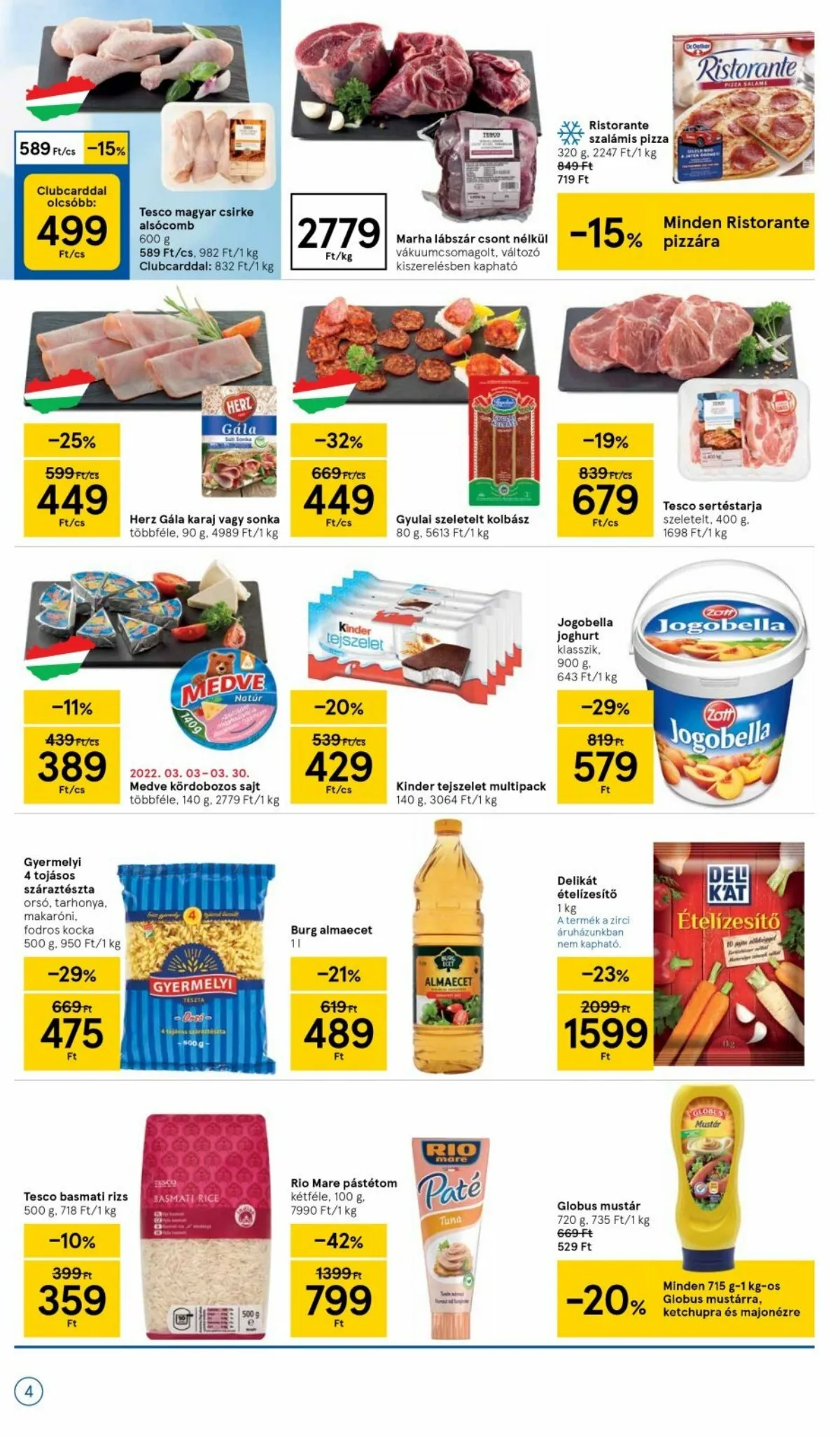Tesco akciós újság Szupermarket 03.10–03.16 – 4. oldal