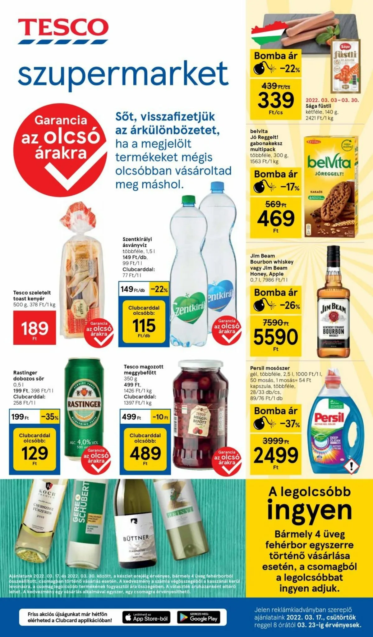 Tesco akciós újság Szupermarket 03.17–03.23