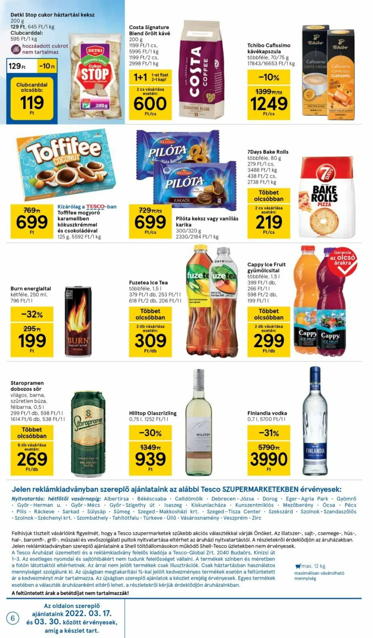 Tesco akciós újság Szupermarket 03.17–03.23 – 6. oldal