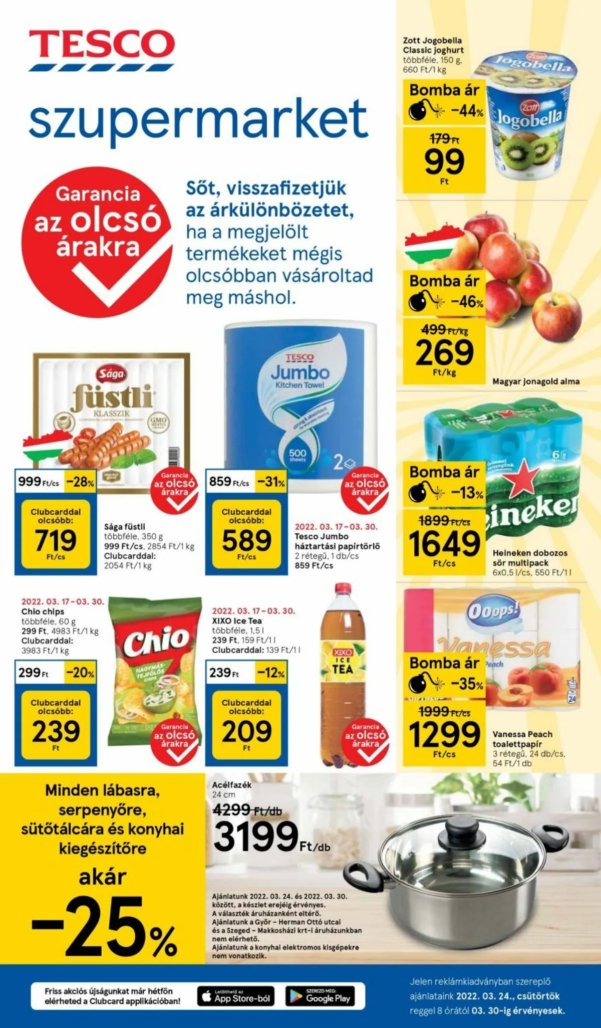 Tesco akciós újság Szupermarket 03.24–03.30
