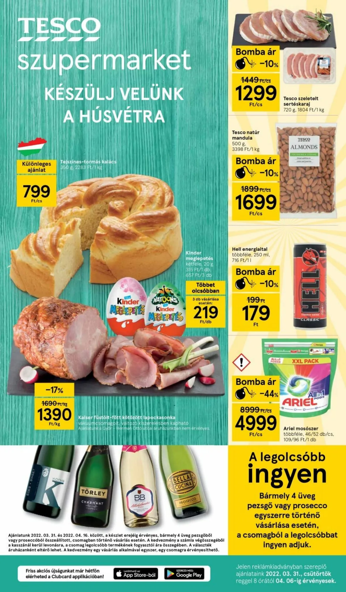 Tesco akciós újság Szupermarket 03.31–04.06
