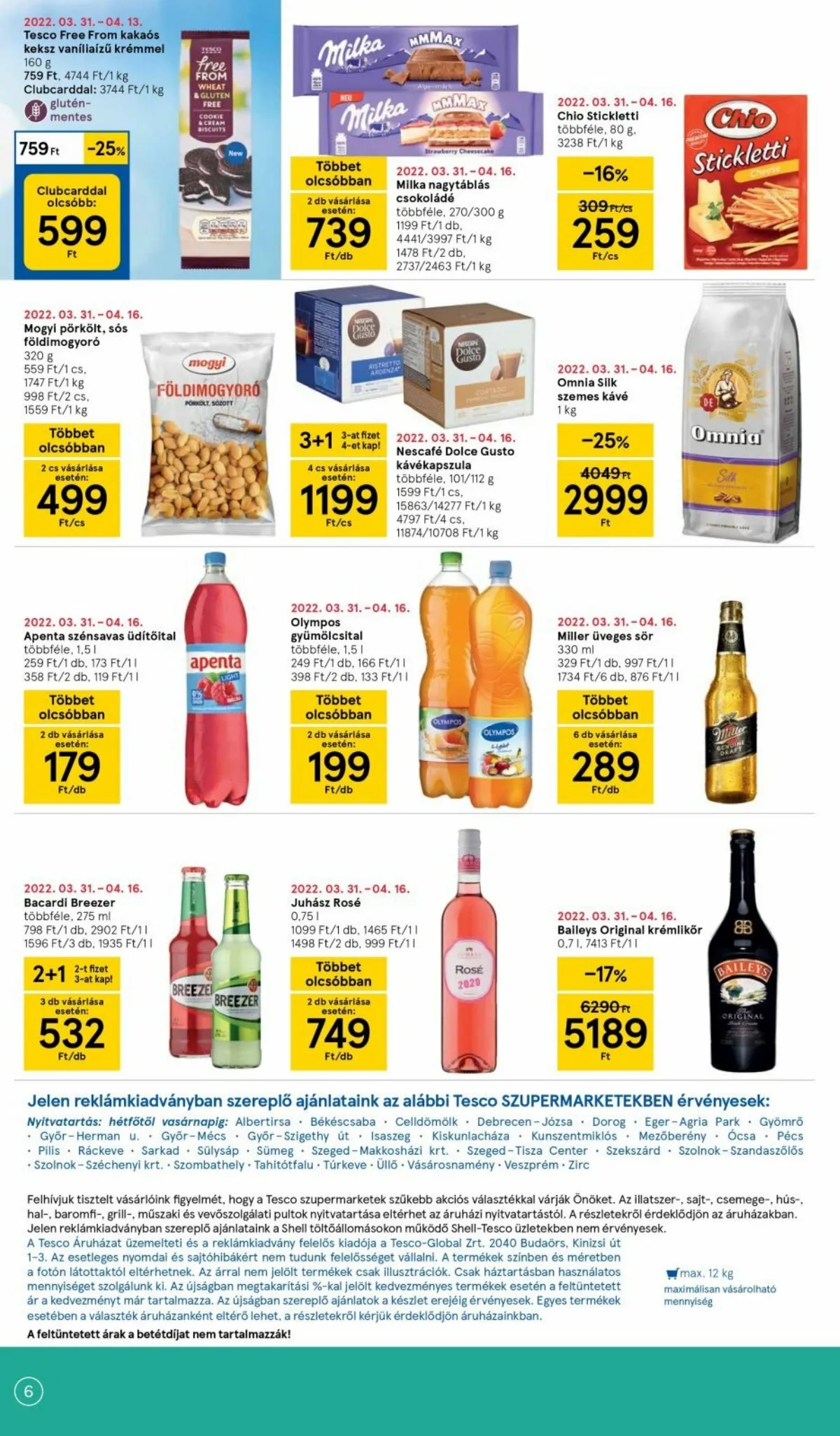 Tesco akciós újság Szupermarket 04.07–04.12 – 6. oldal