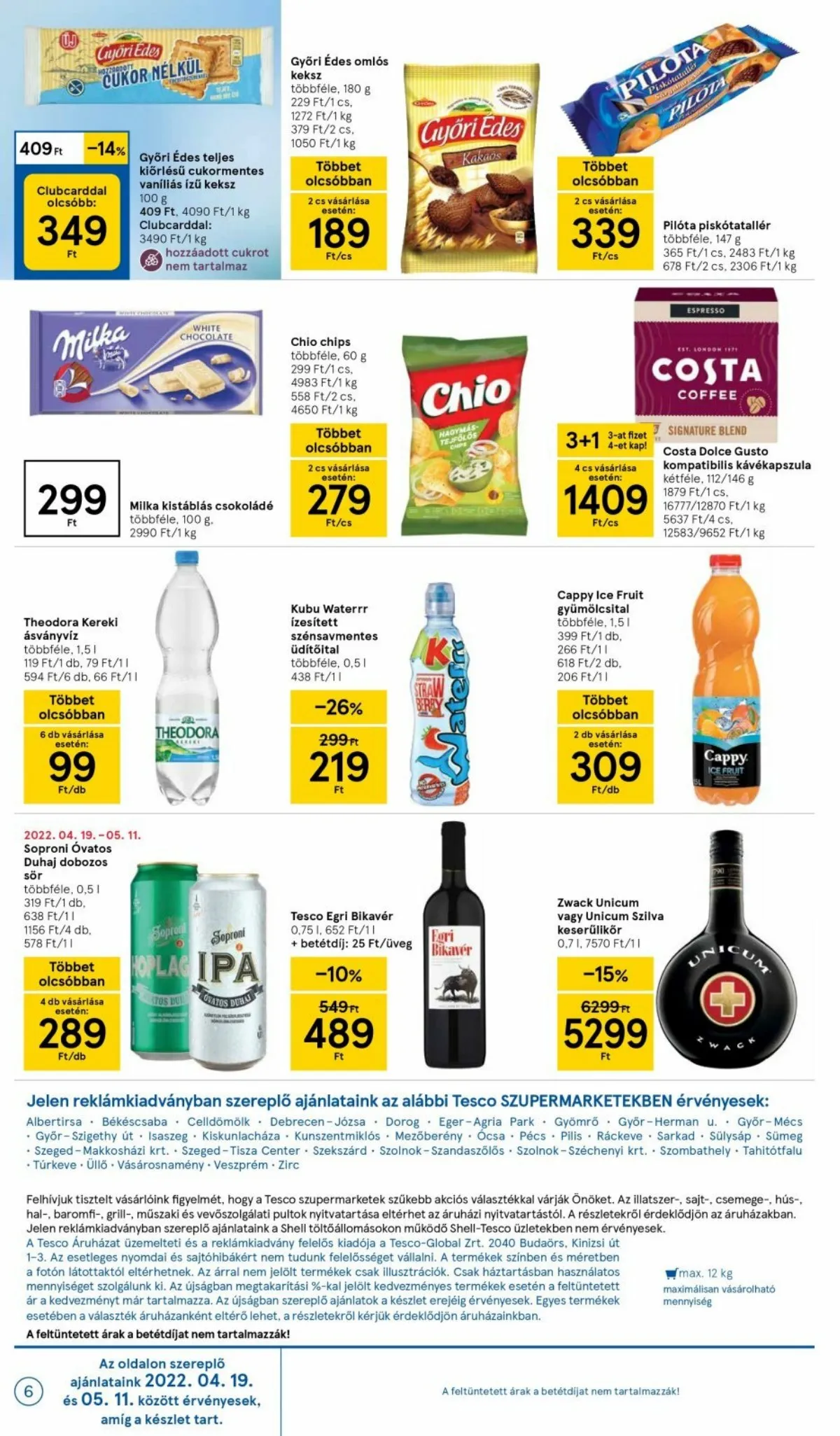 Tesco akciós újság Szupermarket 04.21–04.27 – 6. oldal