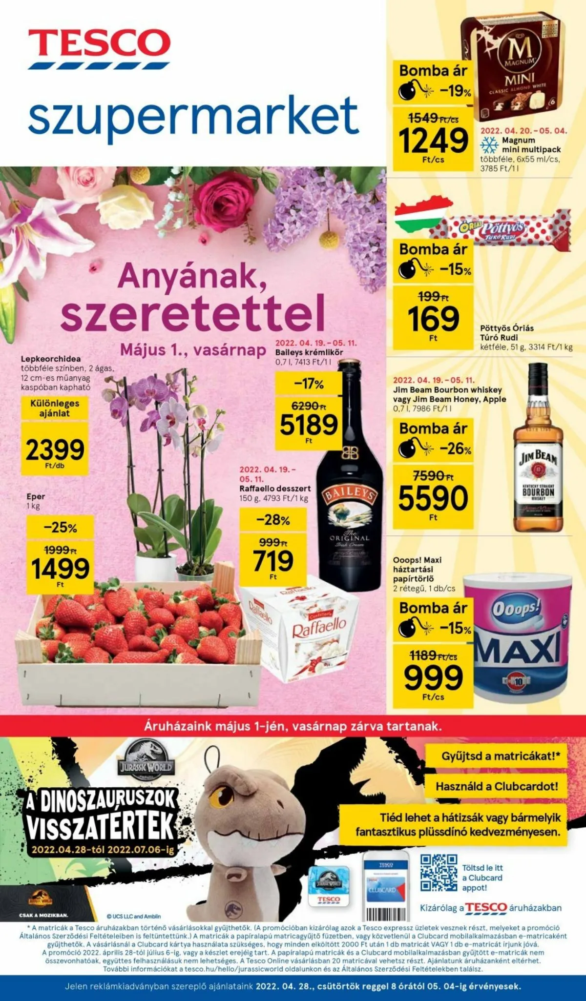Tesco akciós újság Szupermarket 04.28–05.04