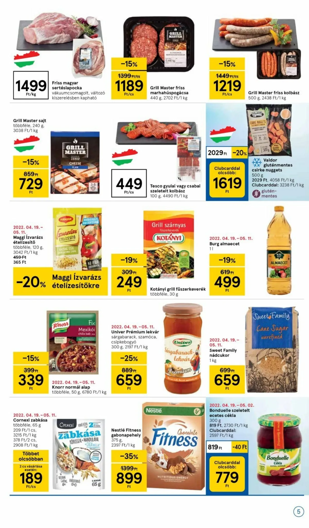 Tesco akciós újság Szupermarket 04.28–05.04 – 5. oldal