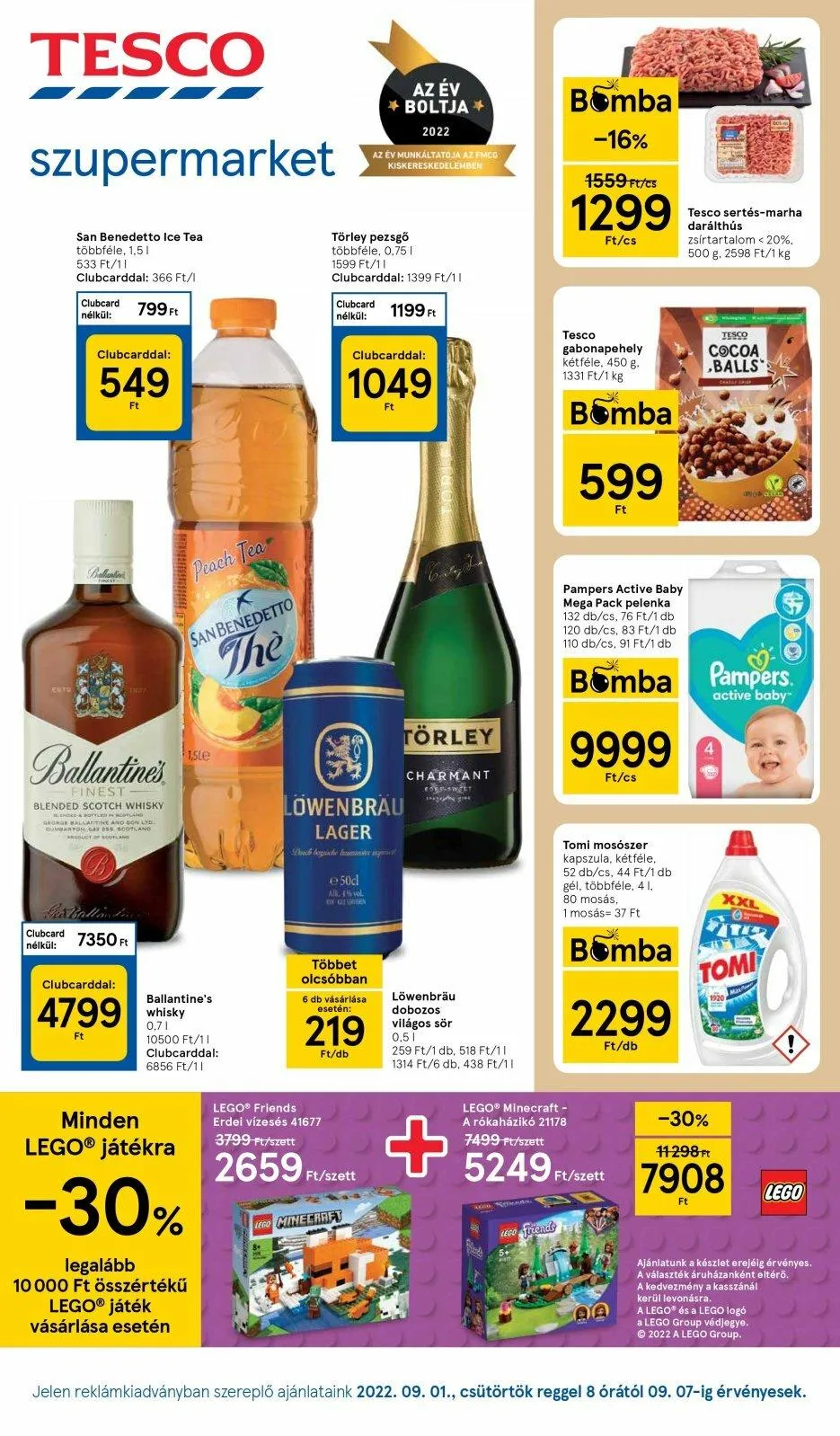 Tesco akciós újság Szupermarket 09.01–09.07