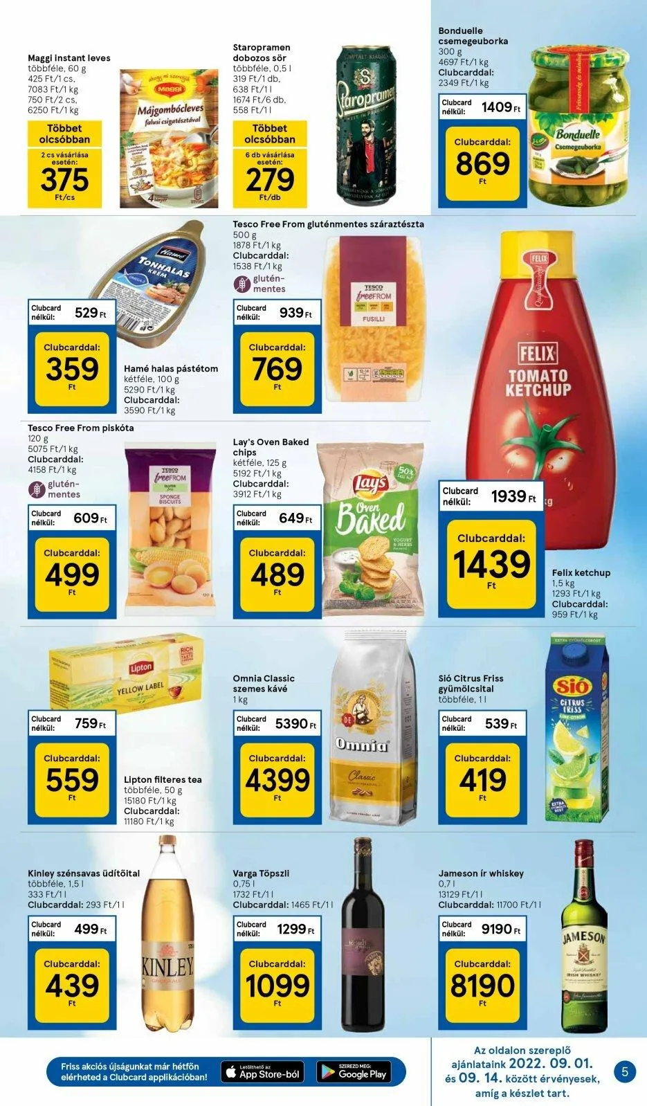 Tesco akciós újság Szupermarket 09.01–09.07 – 5. oldal