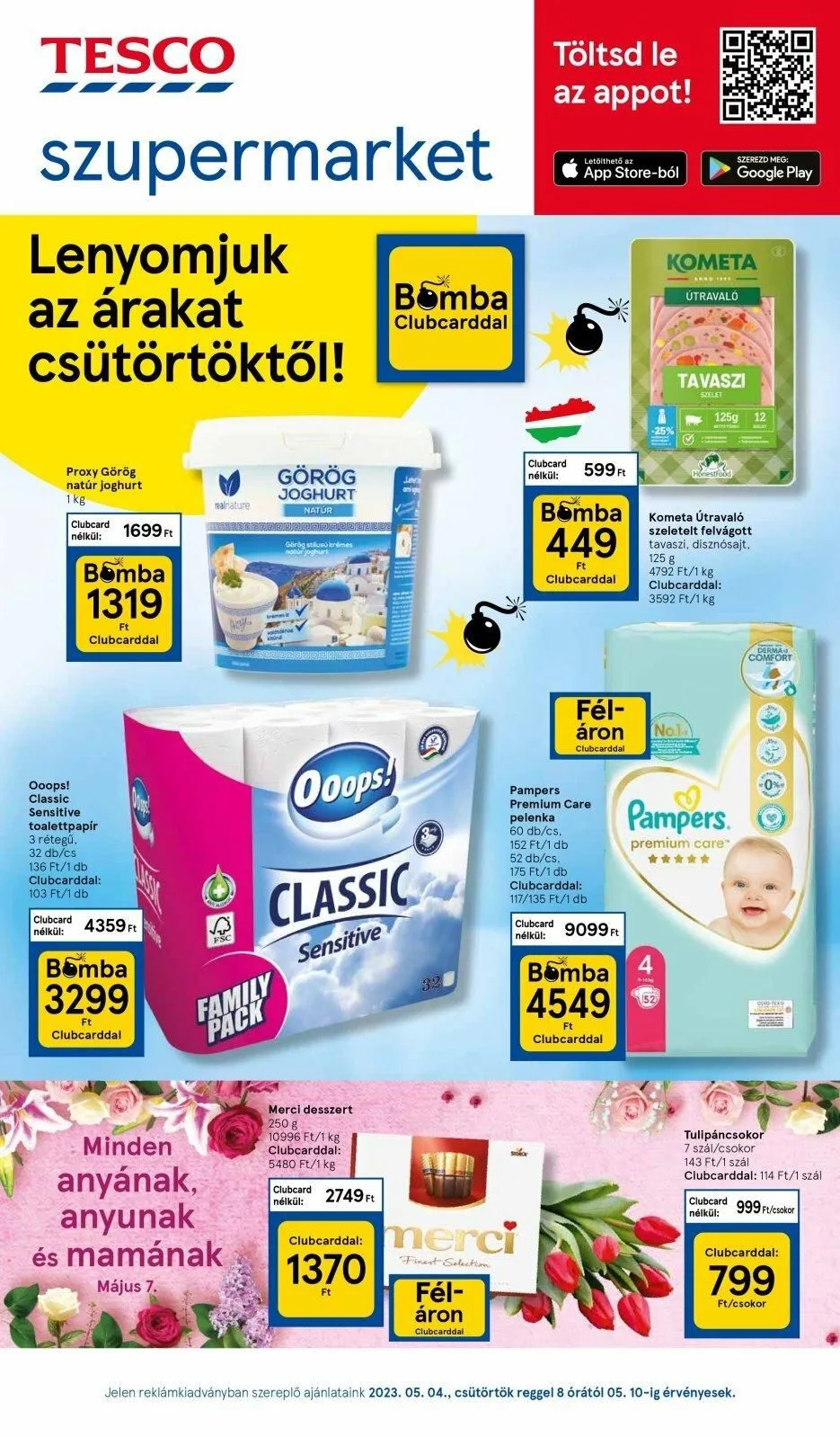 Tesco akciós újság Szupermarket 05.04–05.10