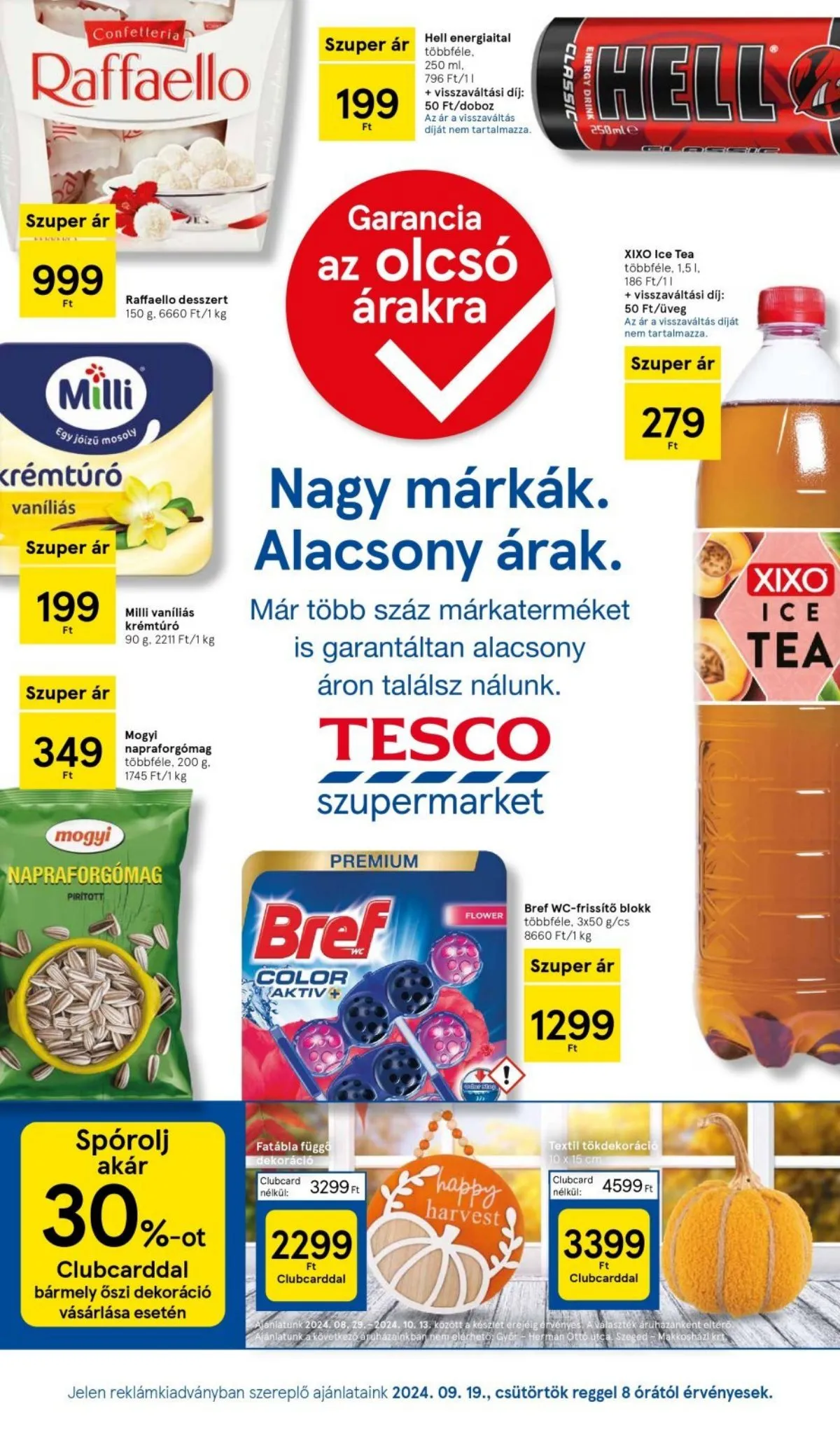 Tesco akciós újság Szupermarket 09.19–09.25