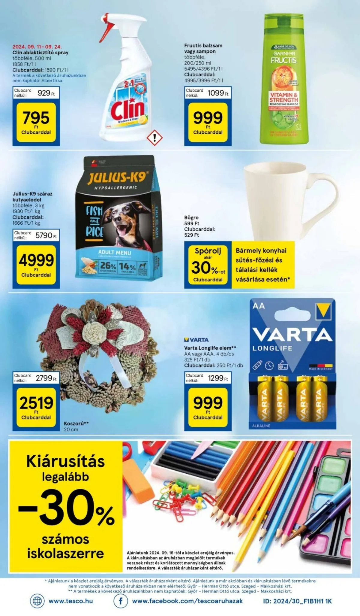 Tesco akciós újság Szupermarket 09.19–09.25 – 8. oldal