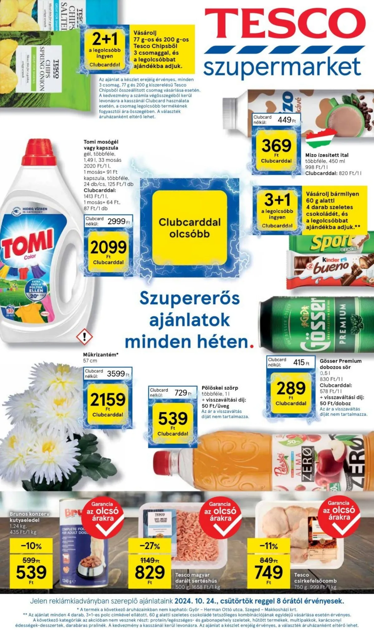 Tesco akciós újság Szupermarket 10.24–10.30