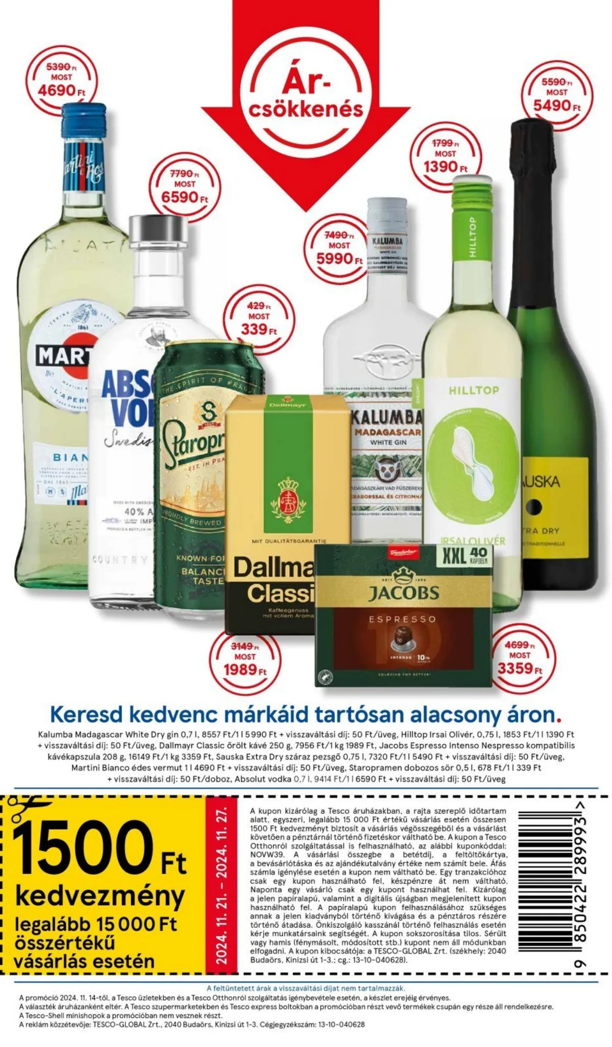 Tesco akciós újság Szupermarket 11.21–11.30 – 5. oldal