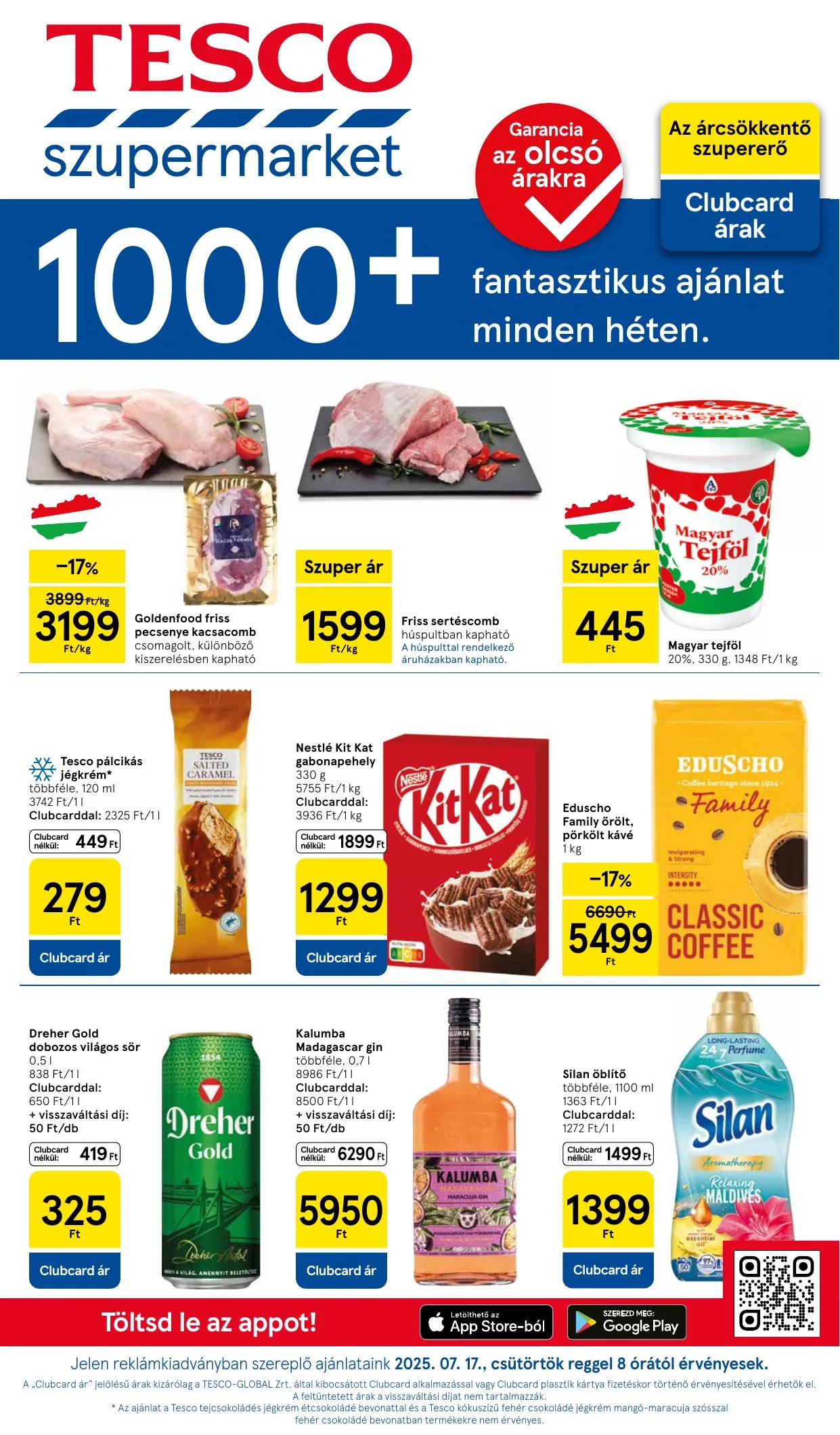 Tesco akciós újság Szupermarket 07.17–07.23