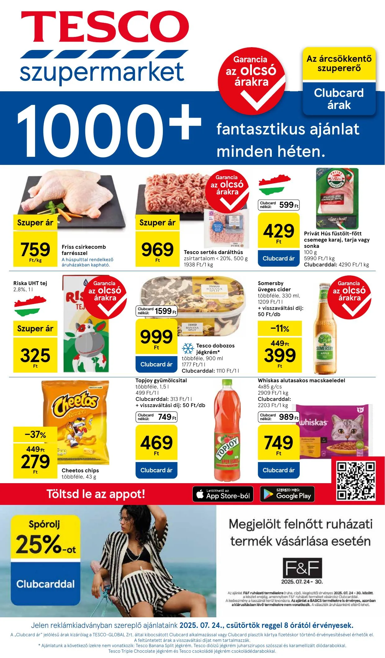 Tesco akciós újság Szupermarket 07.24–07.30