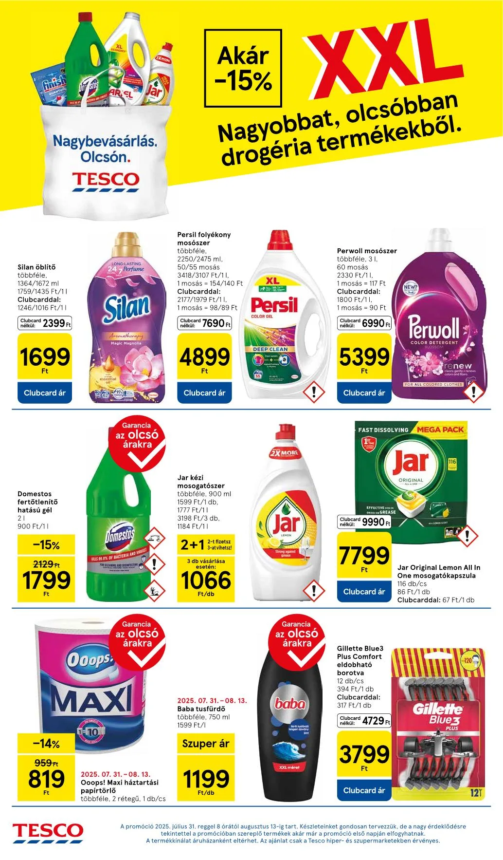Tesco akciós újság Szupermarket 08.07–08.13 – 6. oldal