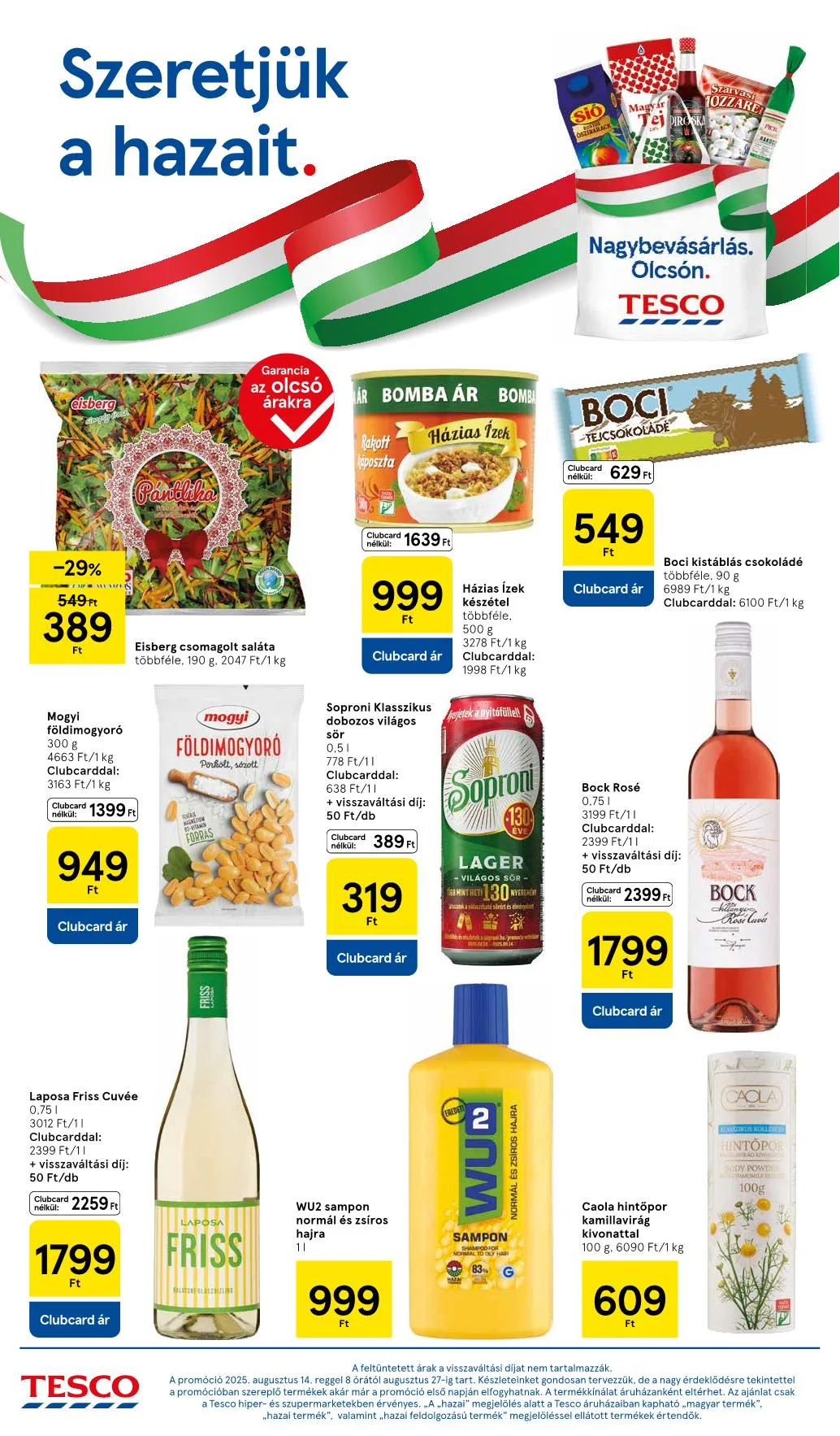 Tesco akciós újság Szupermarket 08.14–08.19 – 4. oldal