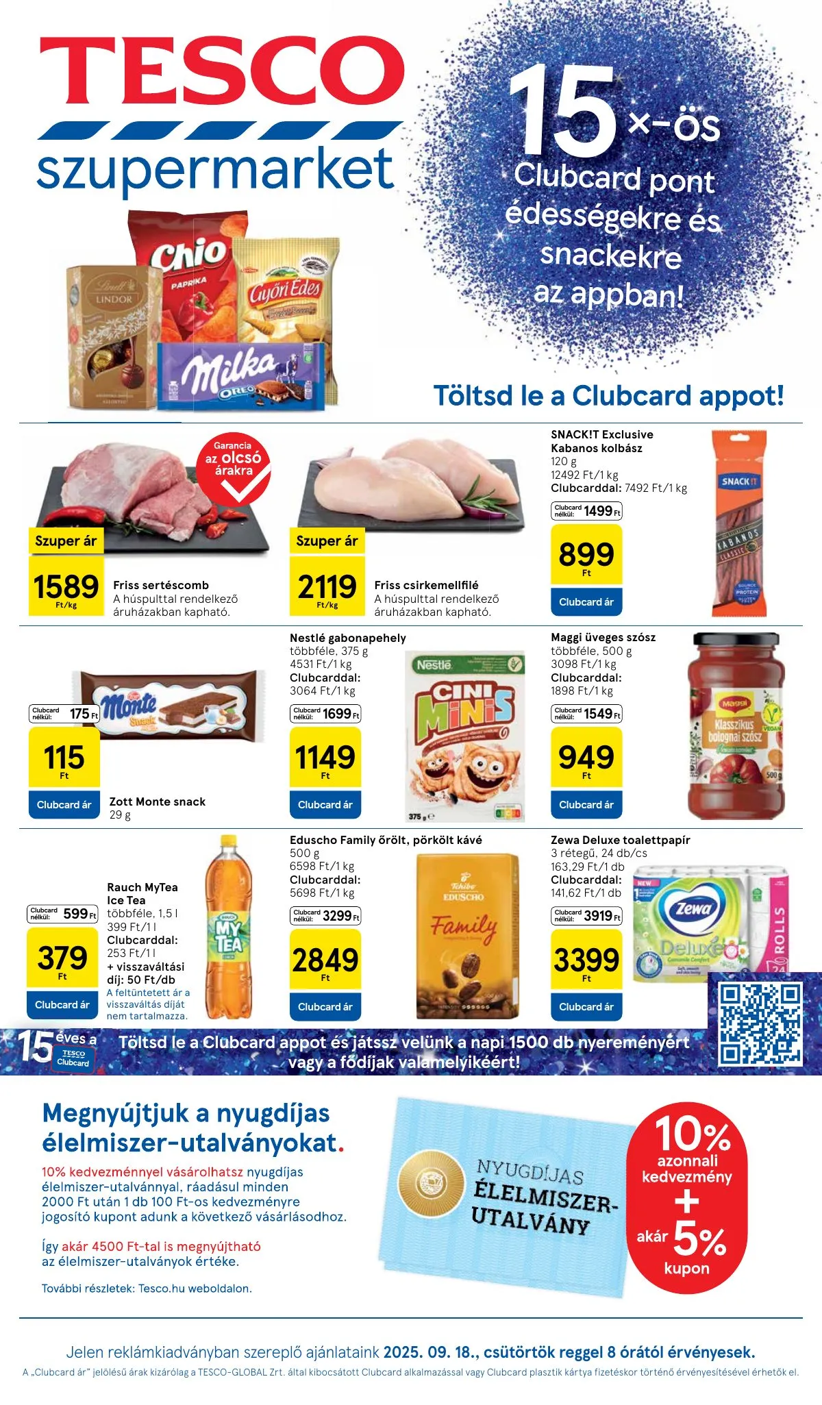 Tesco akciós újság Szupermarket 09.18–09.24