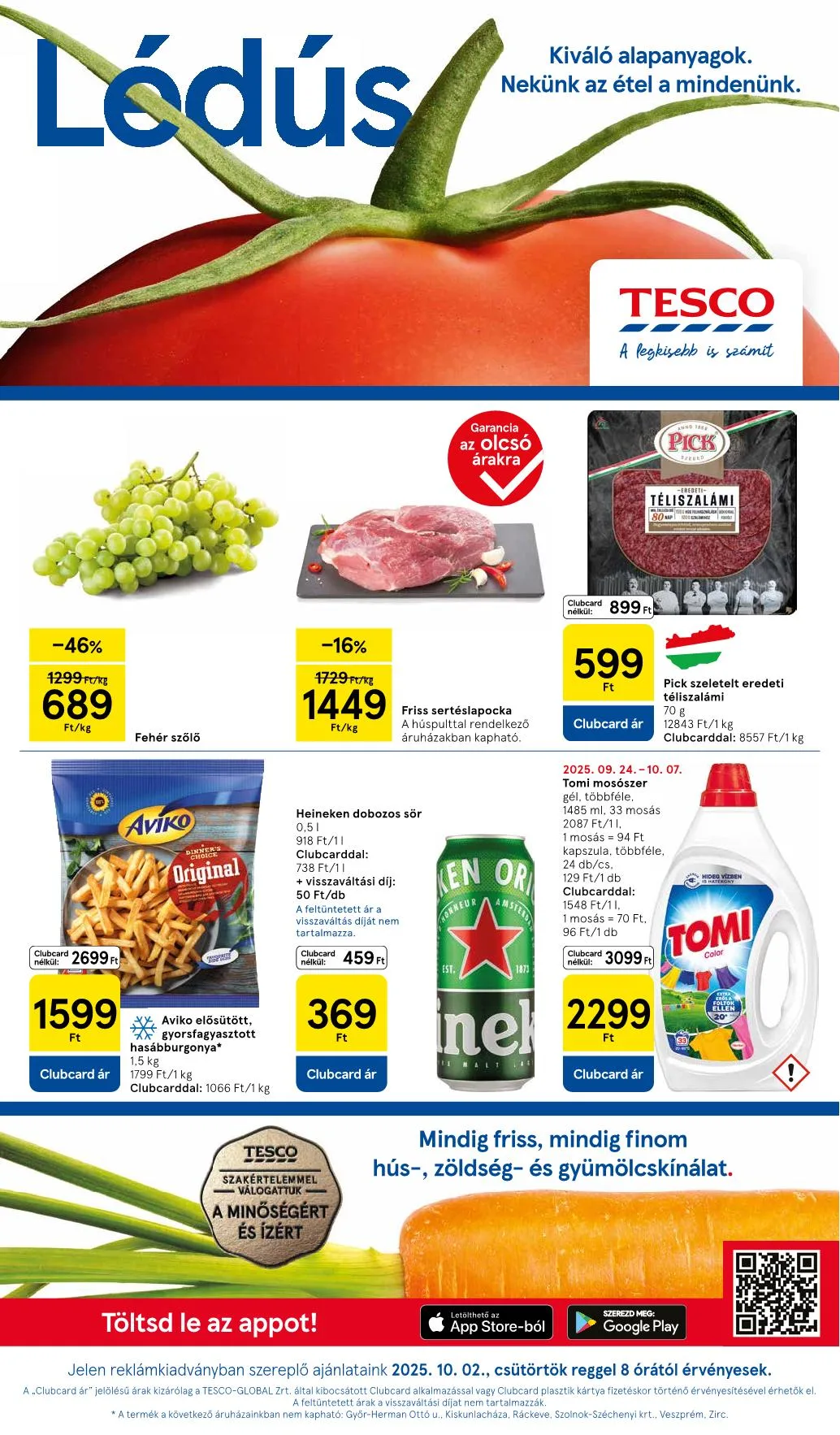 Tesco akciós újság Szupermarket 10.02–10.08