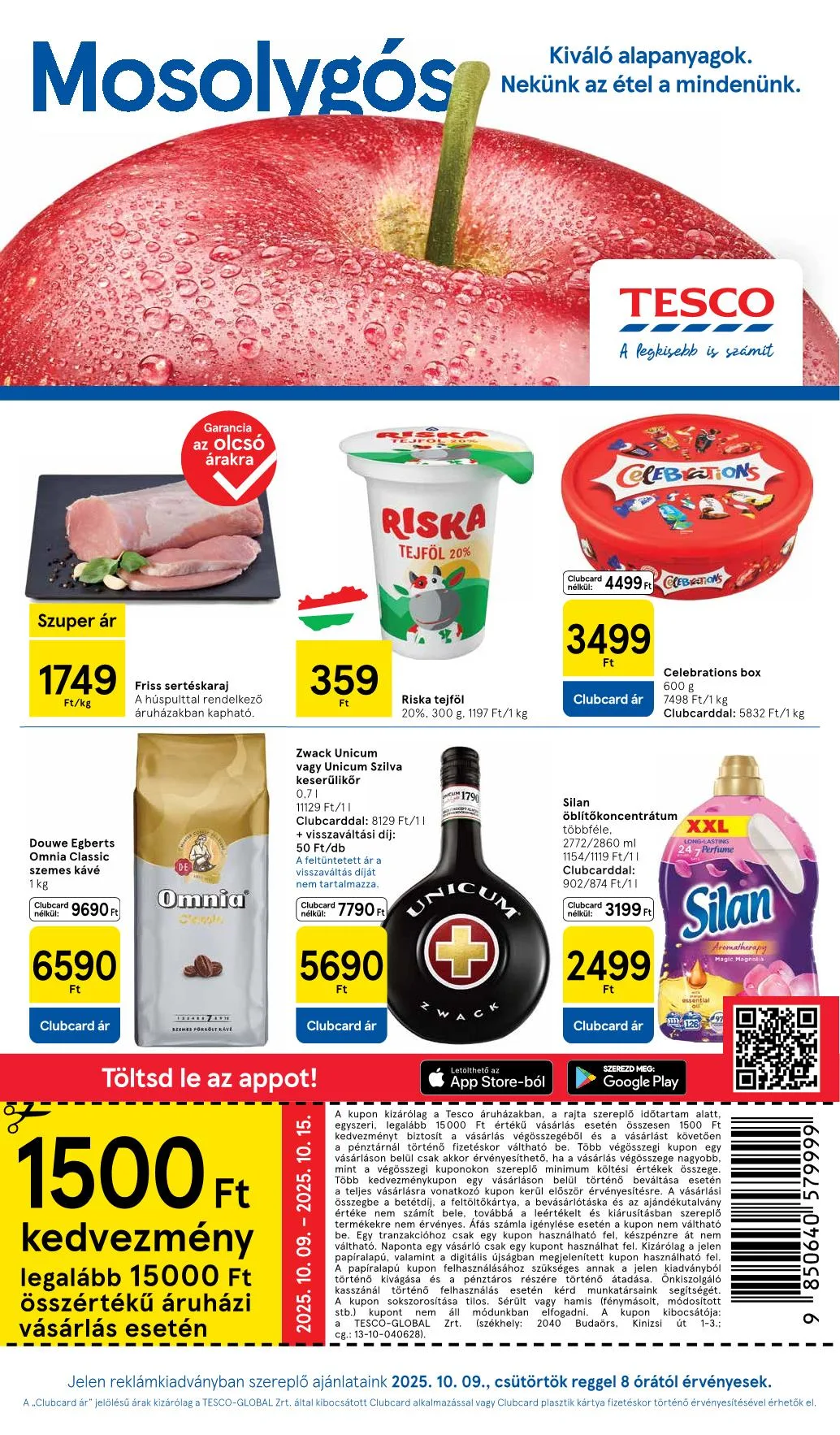 Tesco akciós újság Szupermarket 10.09–10.15