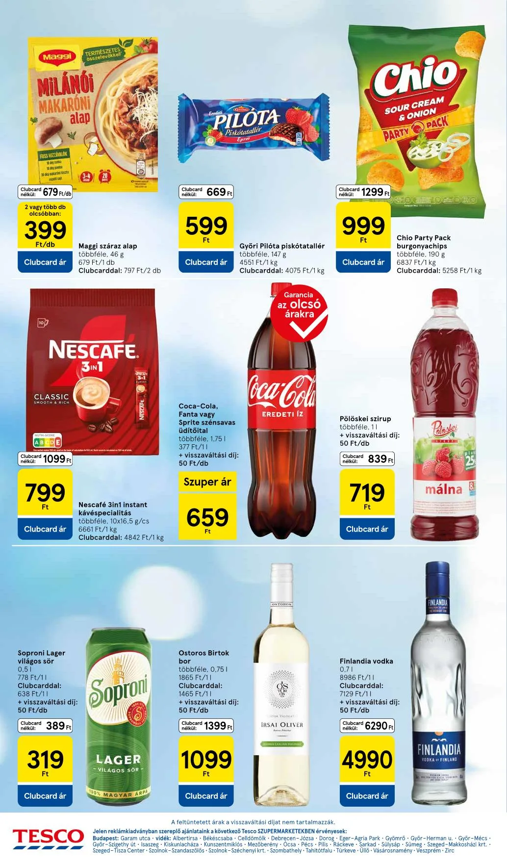 Tesco akciós újság Szupermarket 10.16–10.21 – 4. oldal