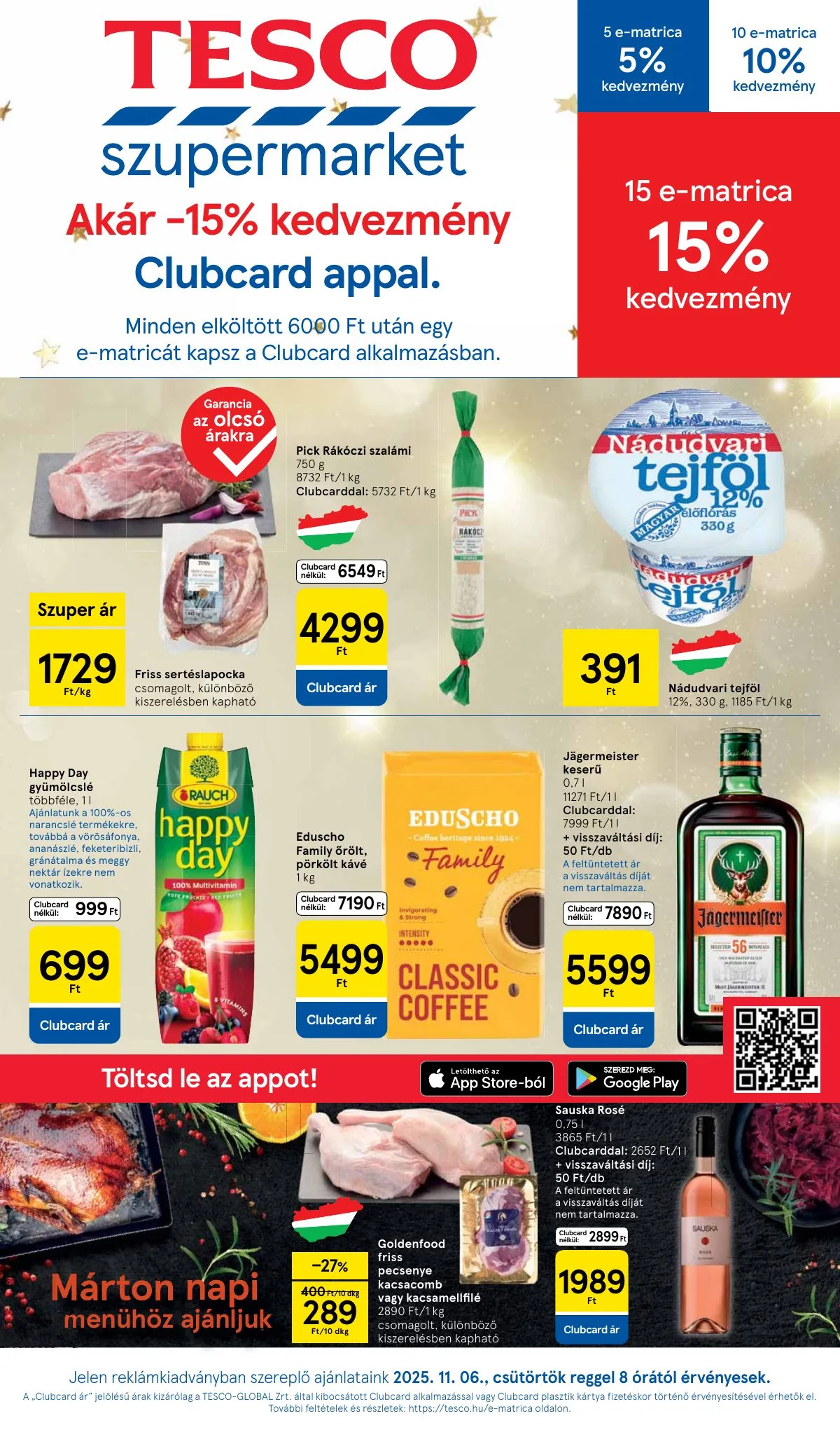 Tesco akciós újság Szupermarket 11.06–11.12