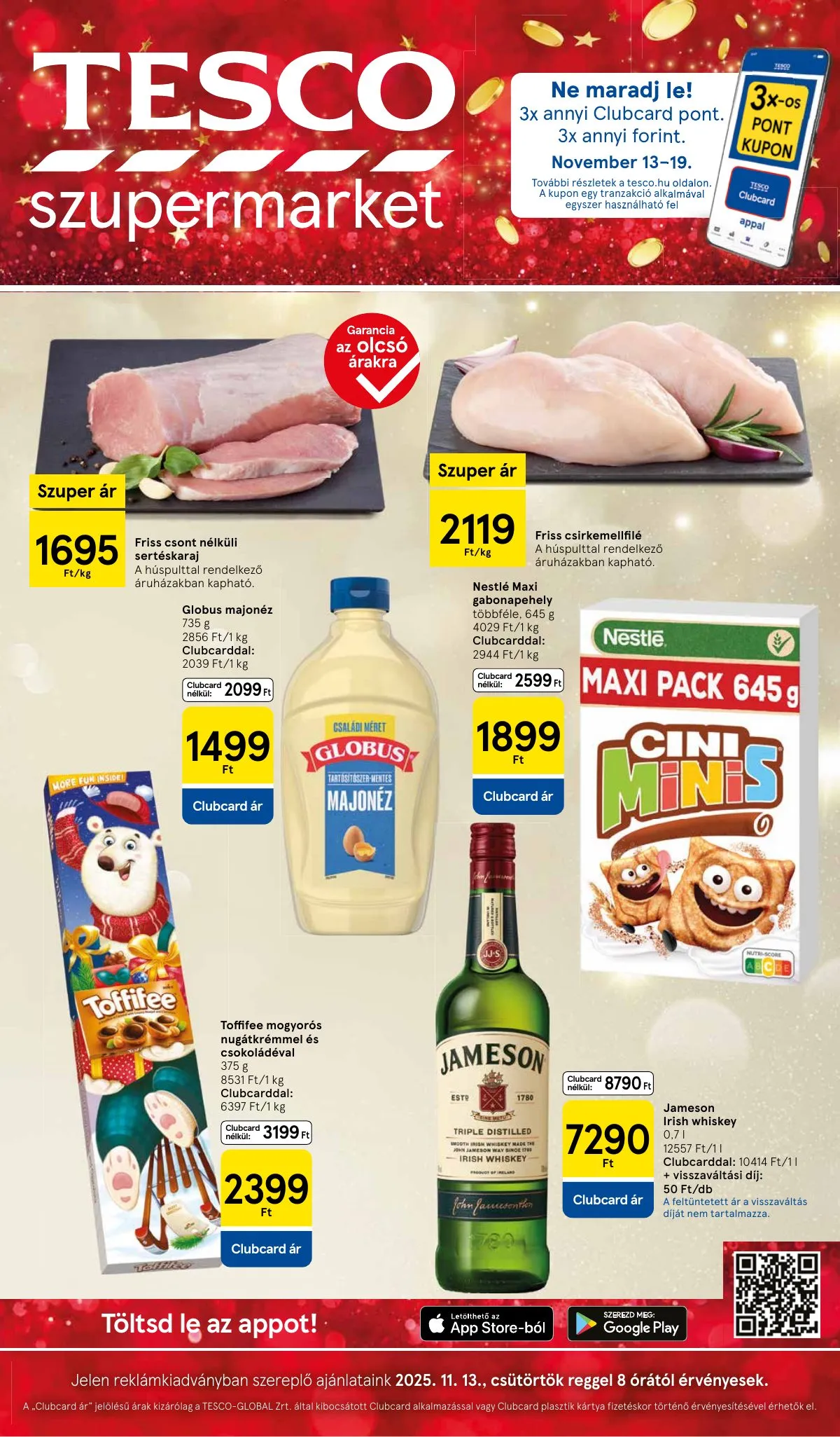 Tesco akciós újság Szupermarket 11.13–11.19