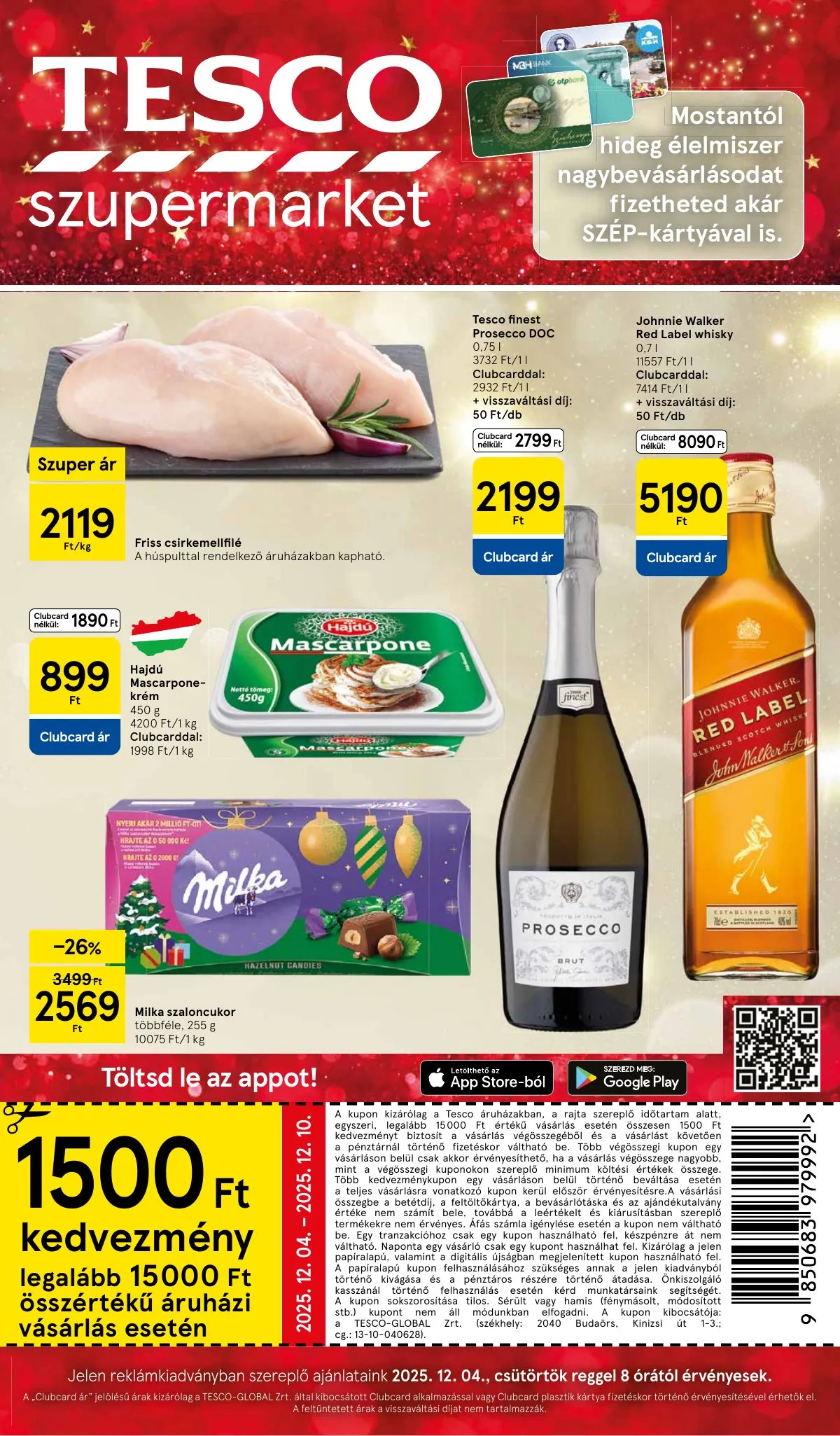 Tesco akciós újság Szupermarket 12.04–12.10