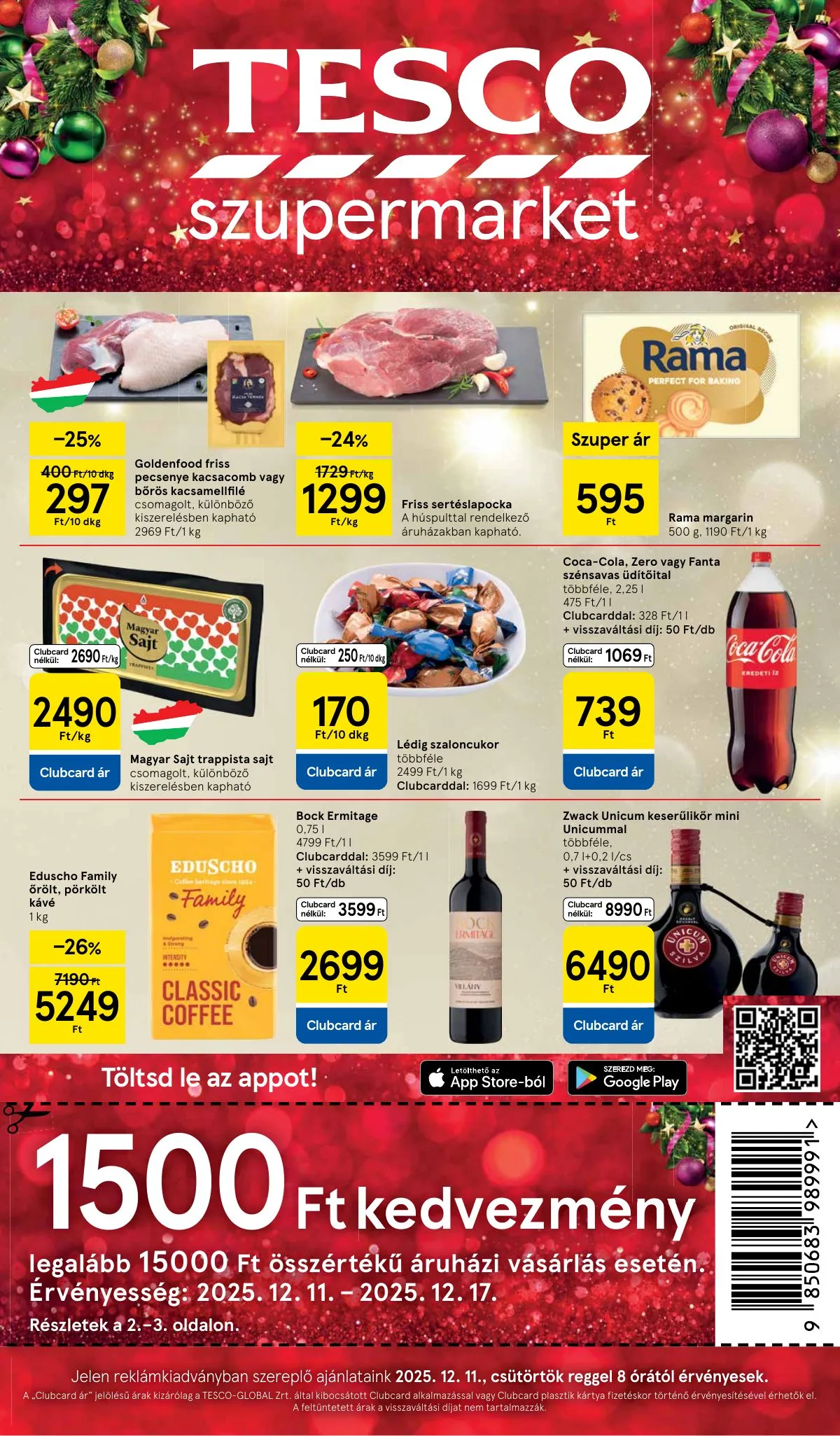 Tesco akciós újság Szupermarket 12.11–12.17