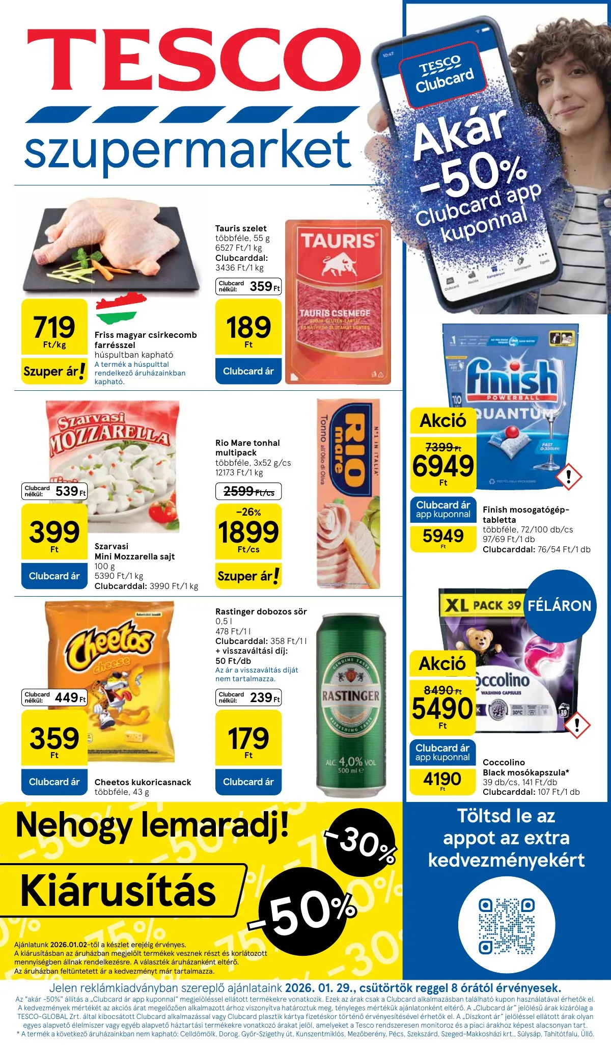 Tesco akciós újság Szupermarket 01.29–02.04
