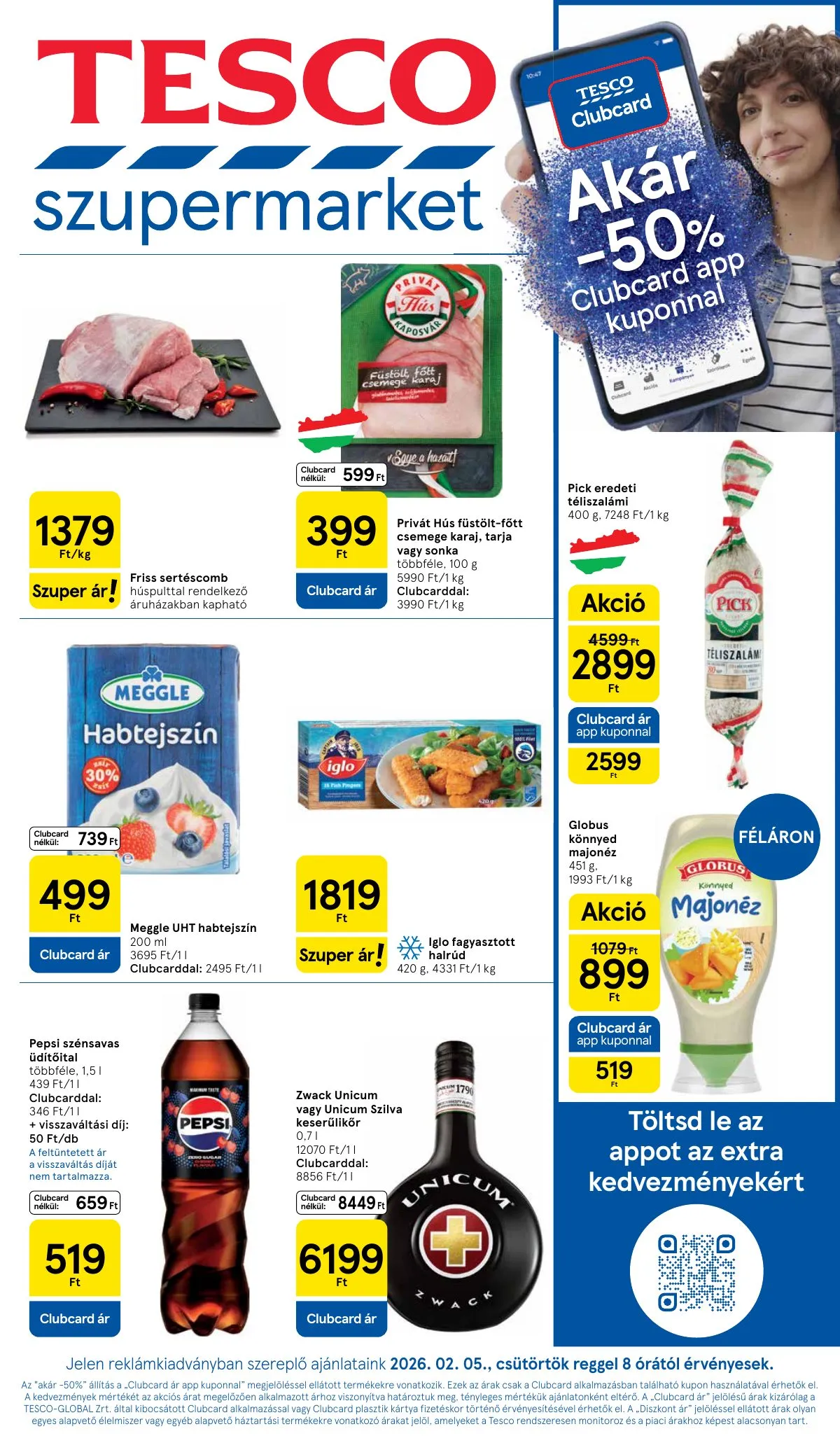 Tesco akciós újság Szupermarket 02.05–02.11