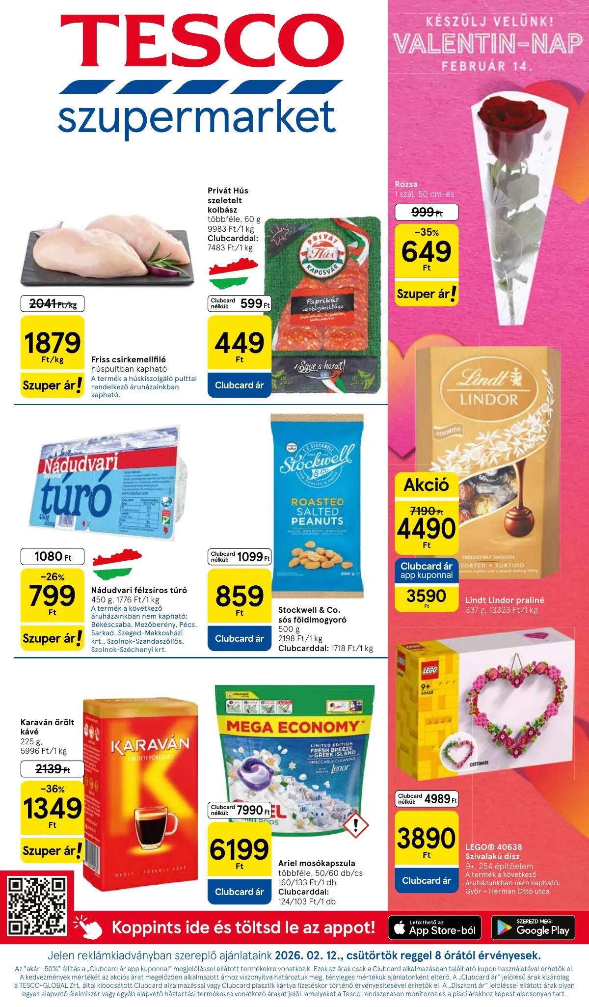 Tesco akciós újság Szupermarket 02.12–02.18