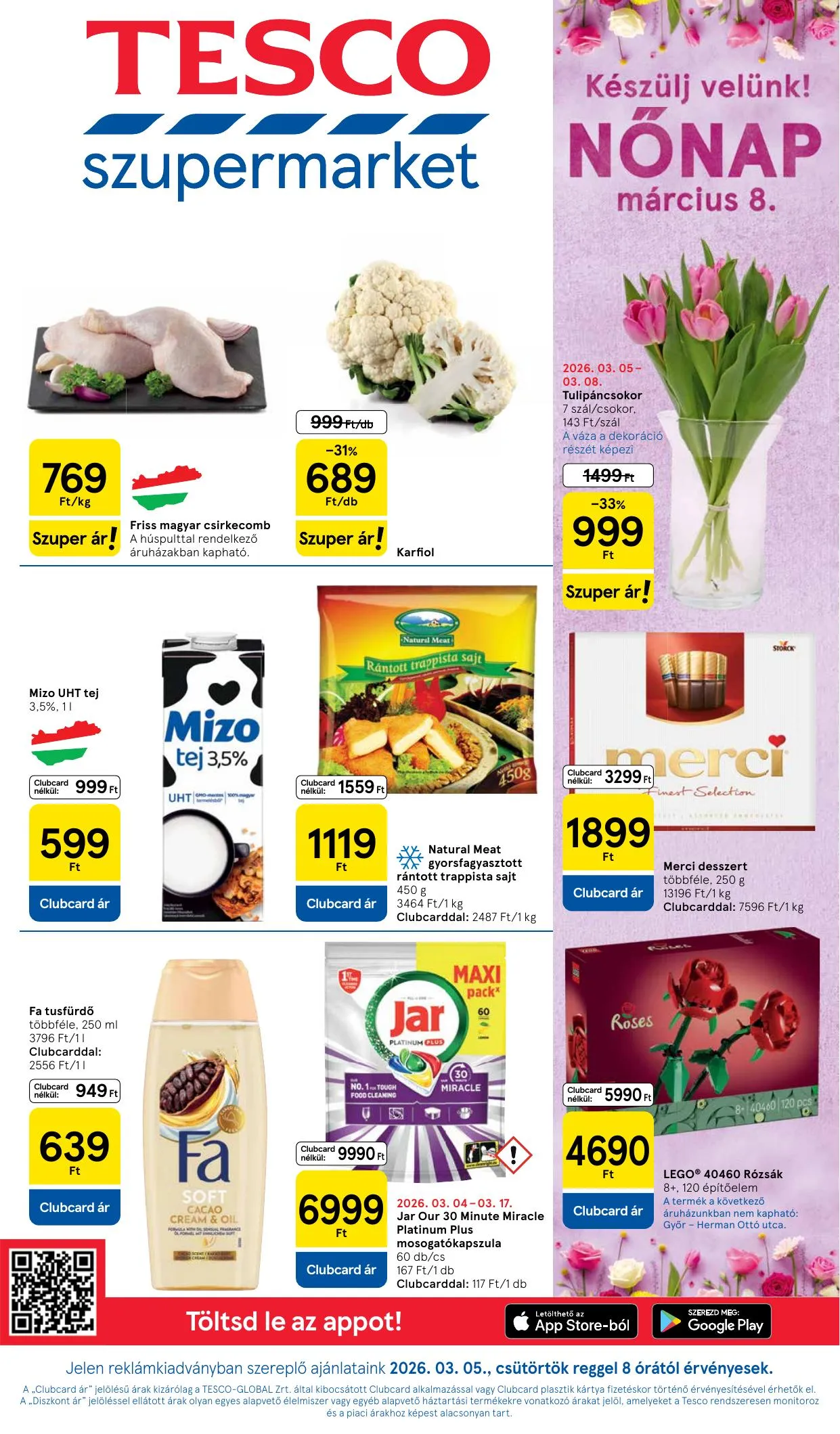 Tesco akciós újság Szupermarket 03.05–03.05