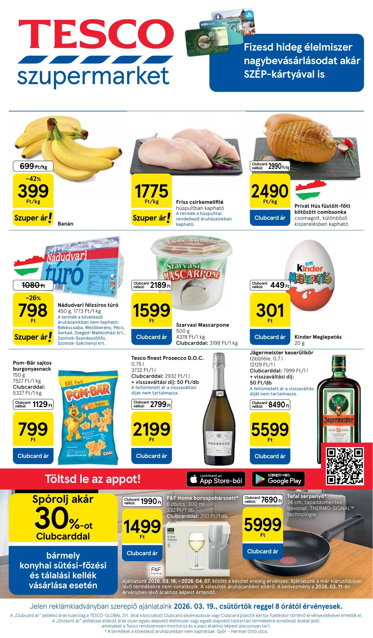 Tesco akciós újság Szupermarket 03.19–03.25