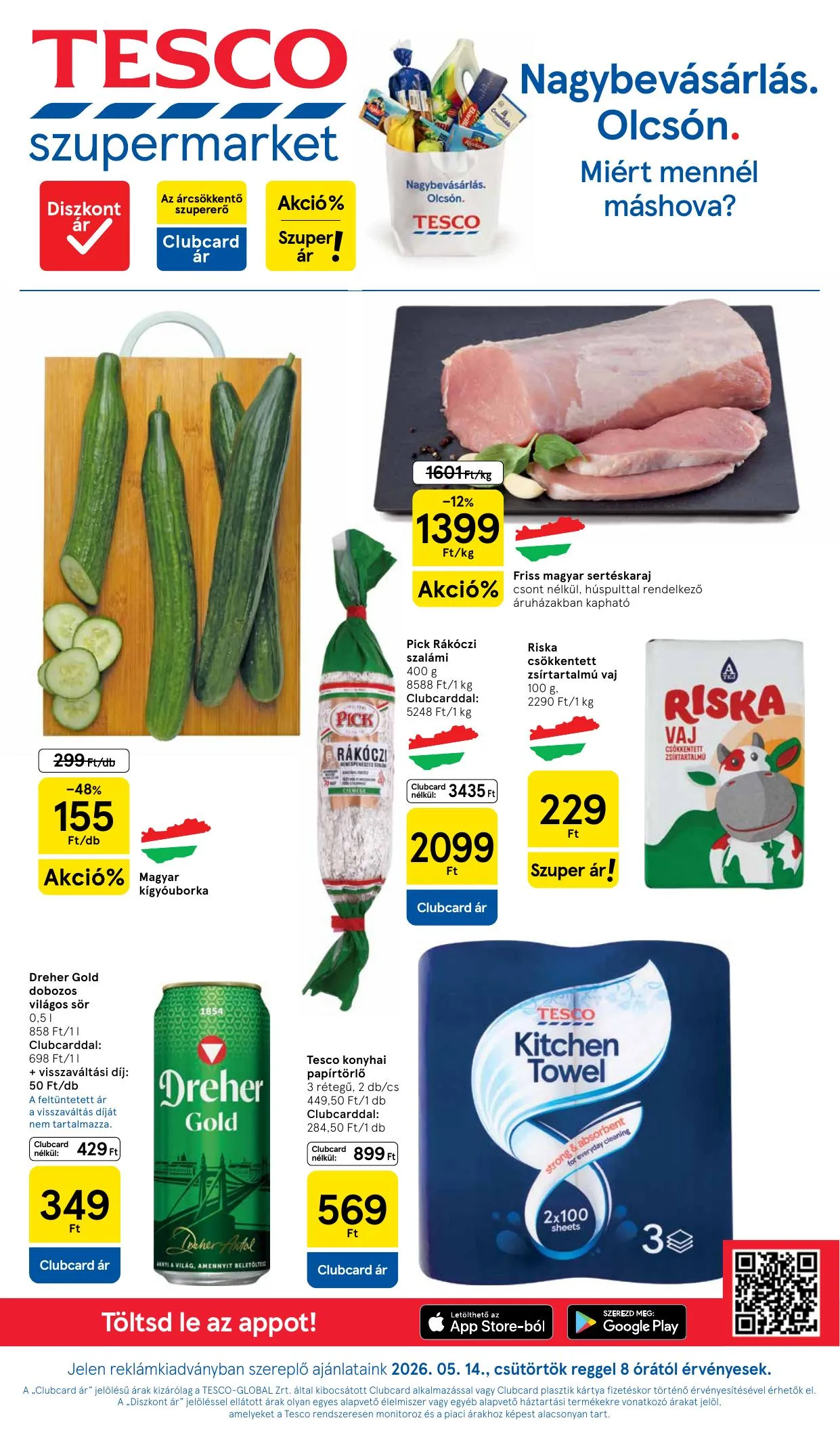 Tesco akciós újság Szupermarket 05.14–05.20